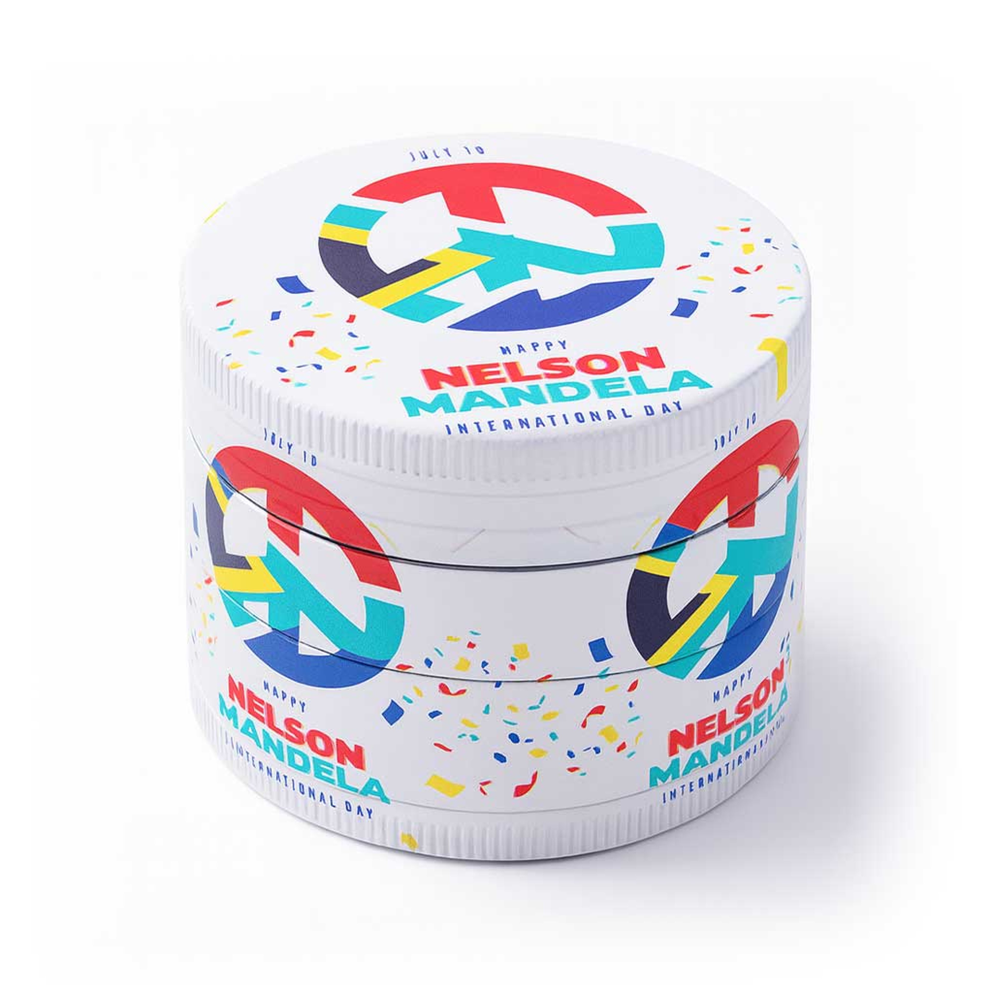 COLORFUL PSYCHEDELIC PEACE SYMBOL 4-PIECE GRINDER image 0