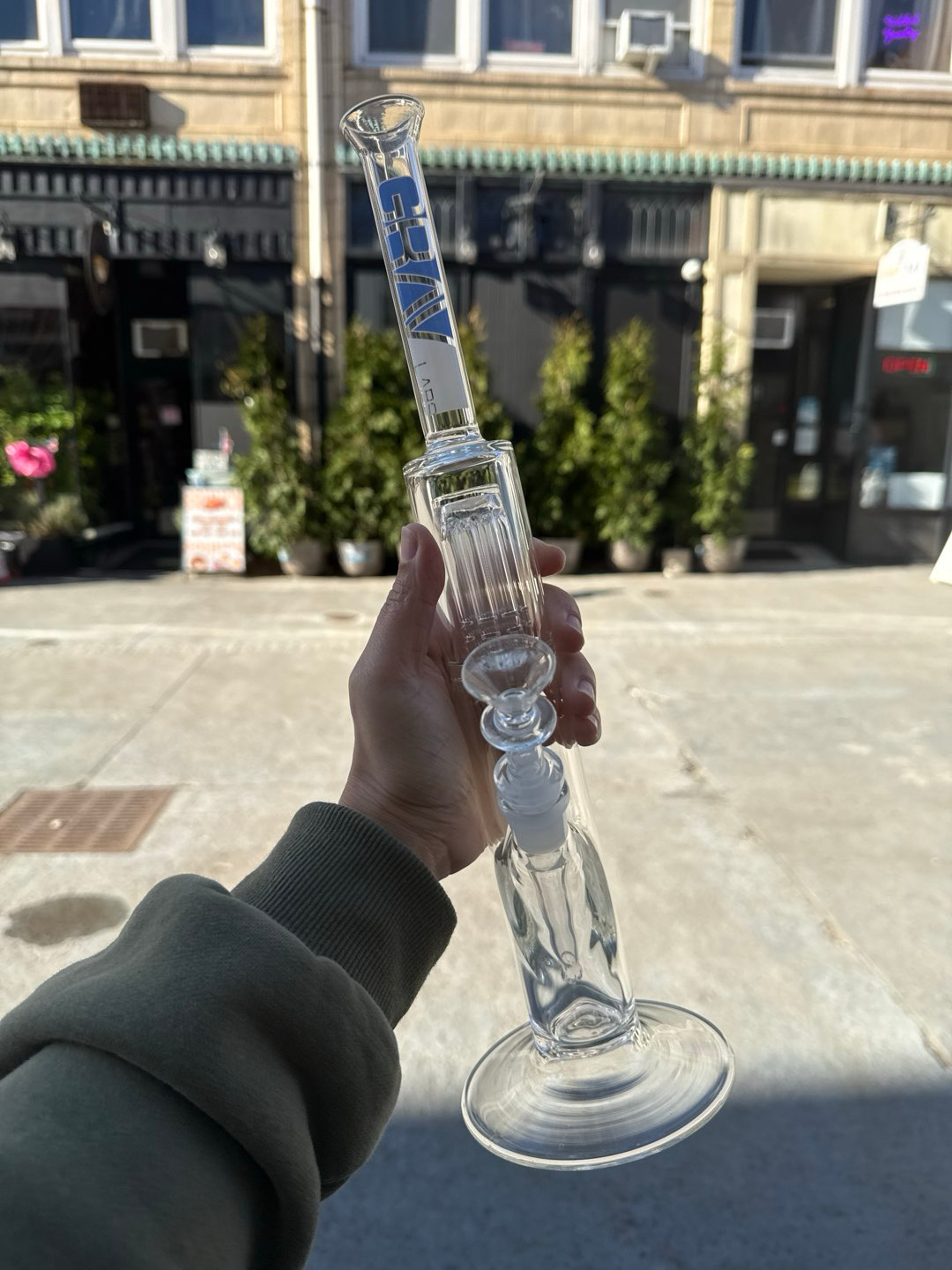 Preview pic of 15.5” Grav Labs Straight Tube w/ 14mm Removable Diffused Downstem, Tree Perc & Martini Bowl