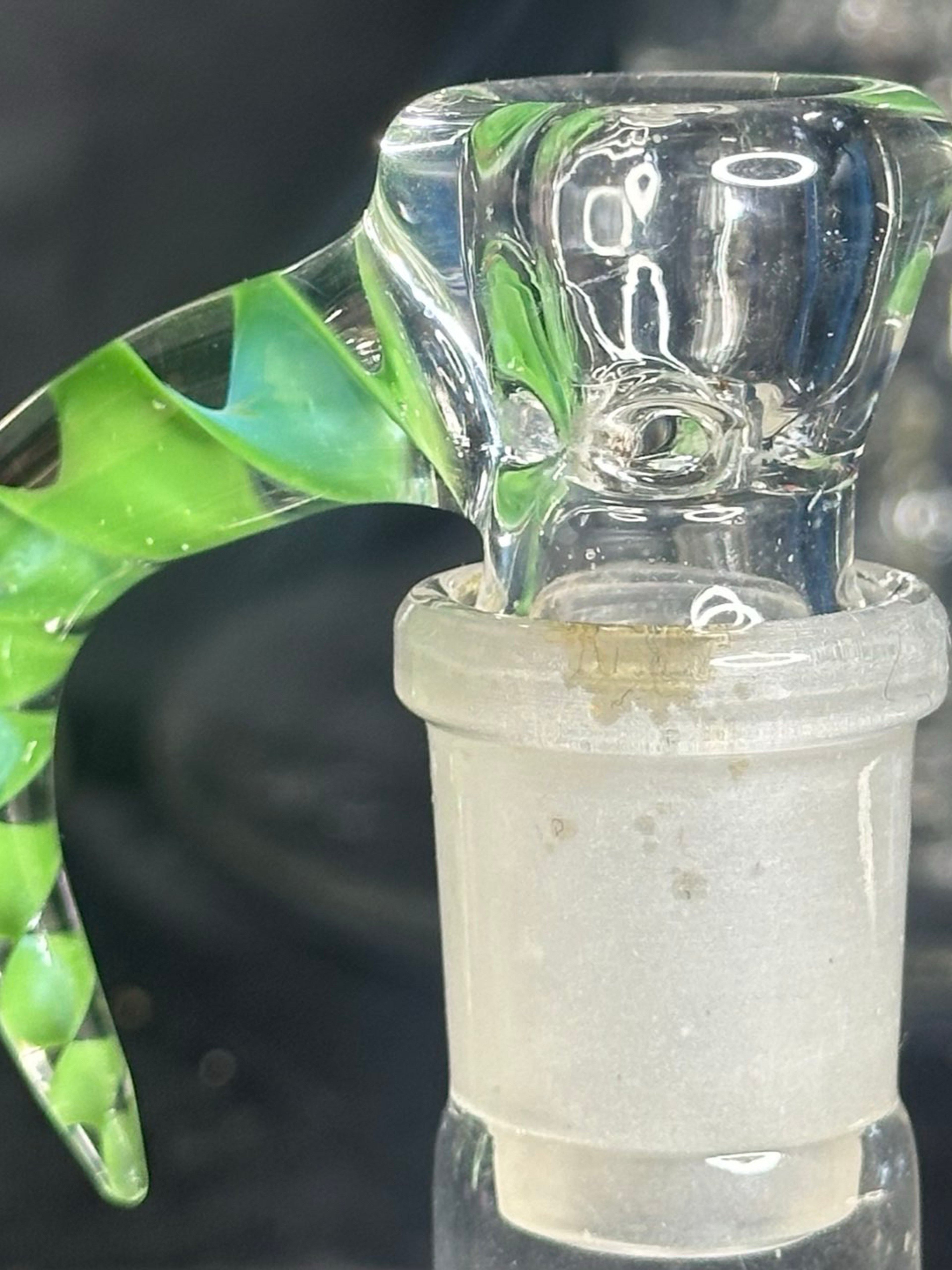 Green spiral horned slide image 0