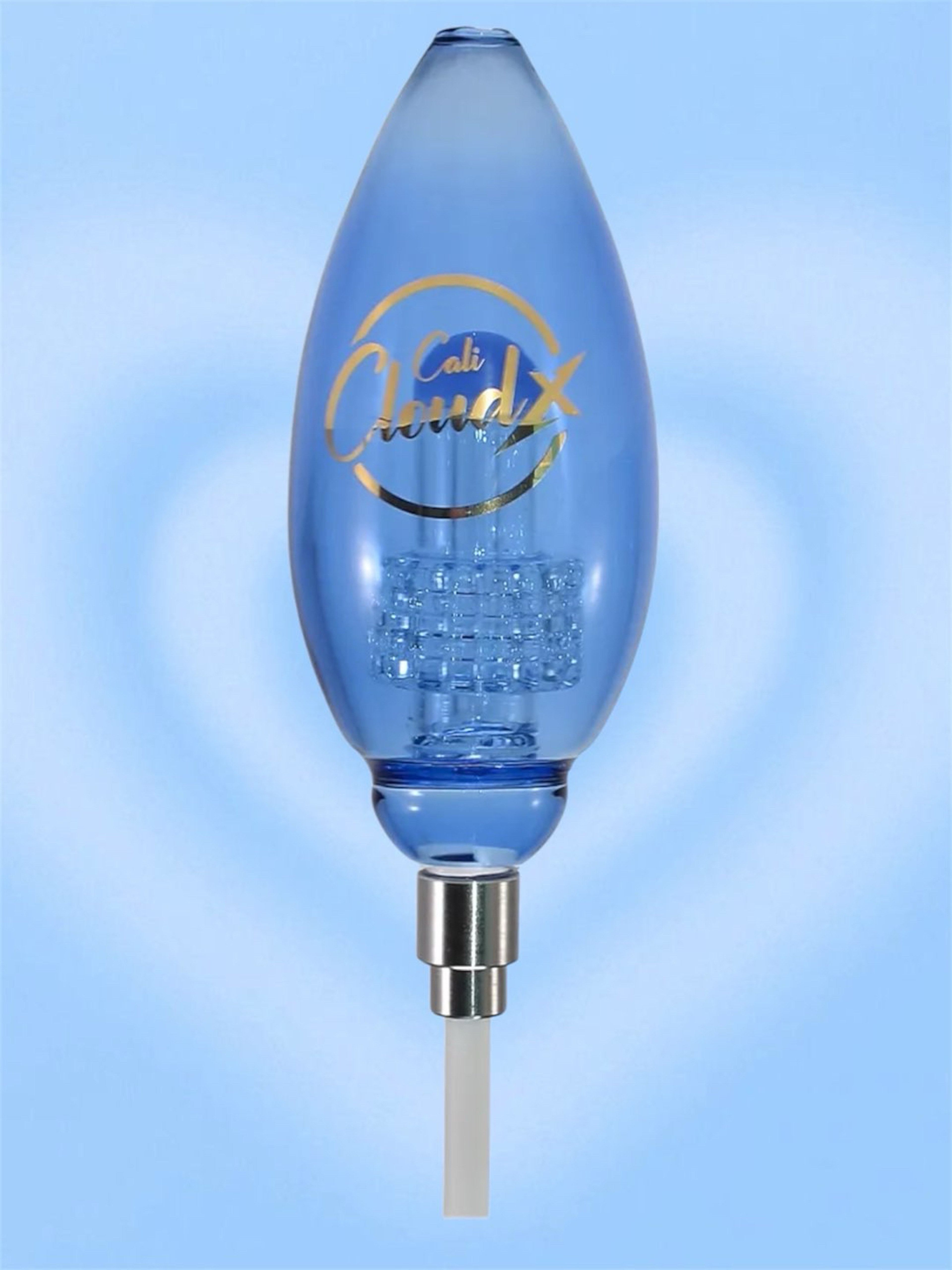 Preview pic of TIDE-X-TR Cali CloudX Large Full Color 💙 Matrix Oval Nectar Collector Kit in Blue