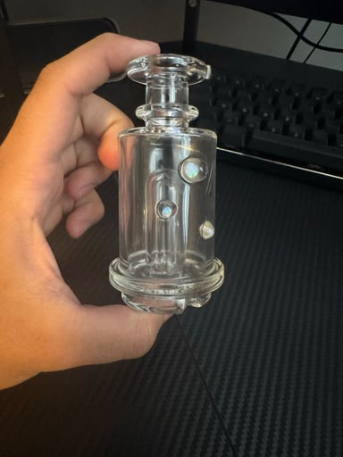 Preview pic of Charlie Shaw Peak water glass, with opal