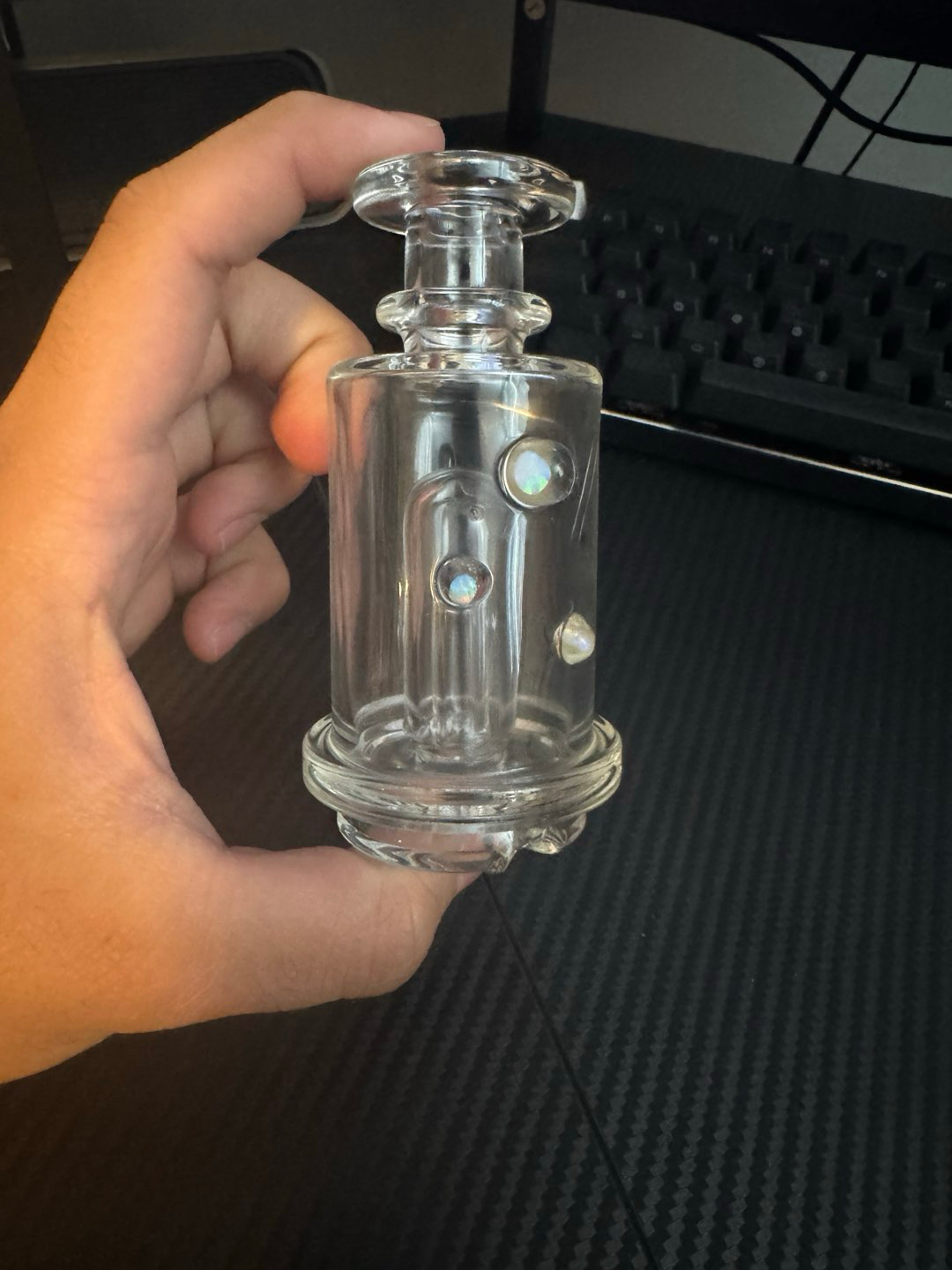 Charlie Shaw Peak water glass, with opal image 0