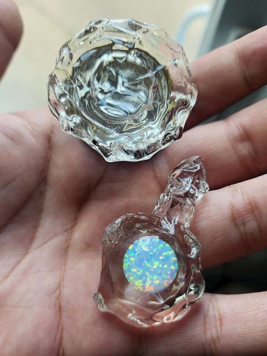 Preview pic of Soup Glass jar + pendant combo!