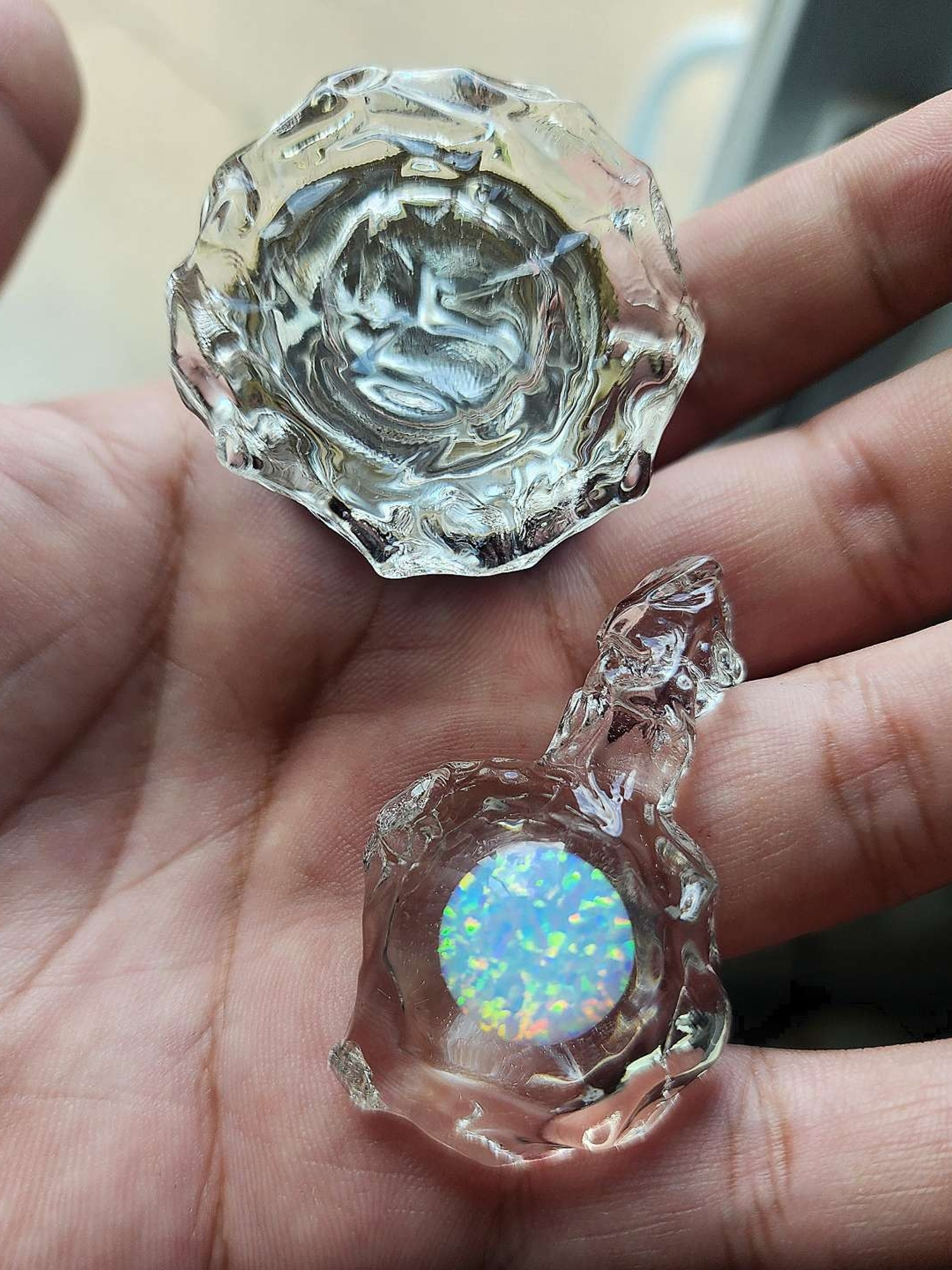 Preview pic of Soup Glass jar + pendant combo!