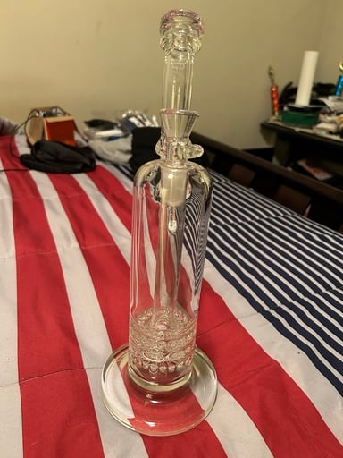 Preview pic of TAG(Thick Ass Glass) 14” Triple Ratchet Bubbler
