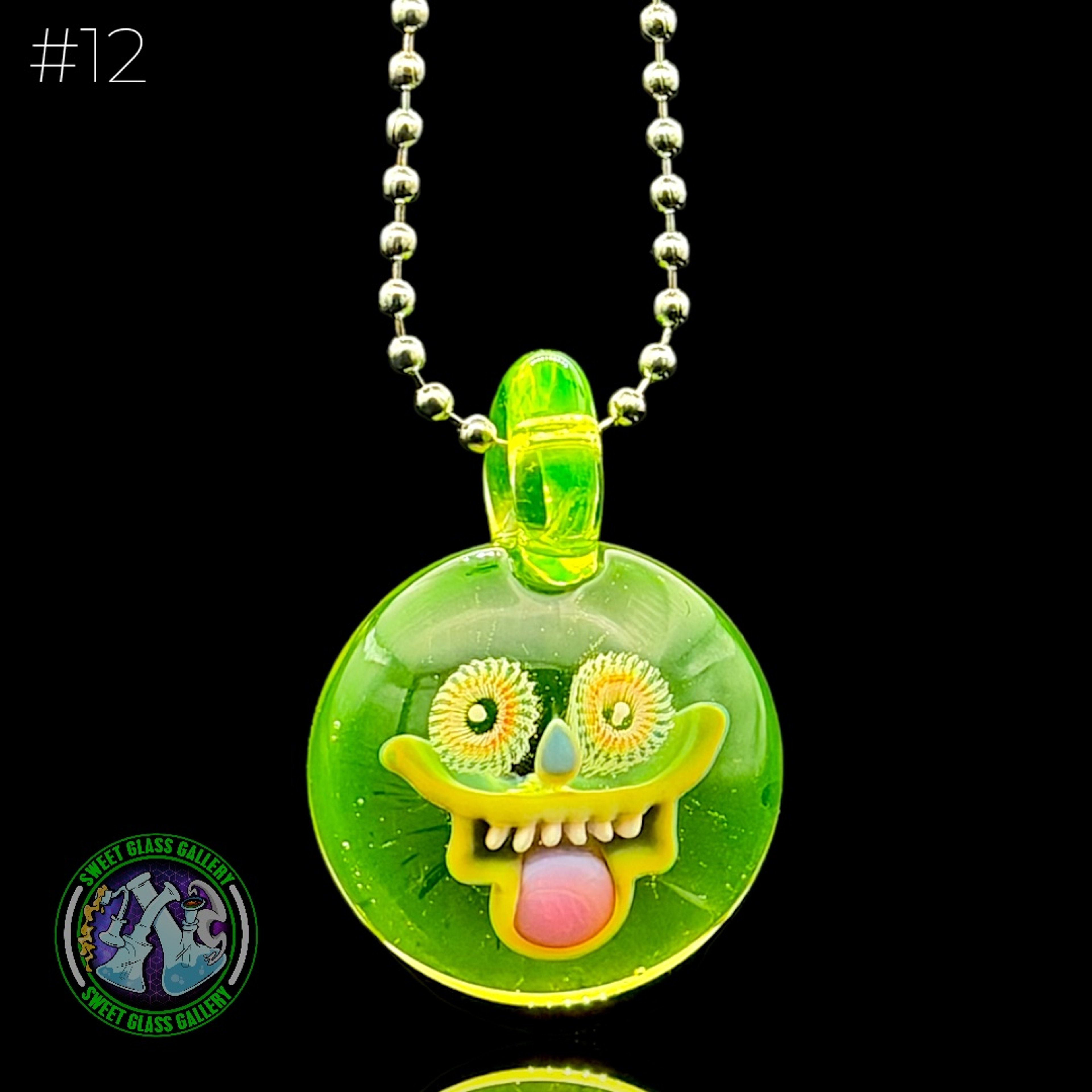 Preview pic of Steve H Glass - Pendant #12 - Face Implosion