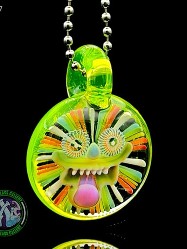 Preview pic of Steve H Glass - Pendant #17 - Face Implosion