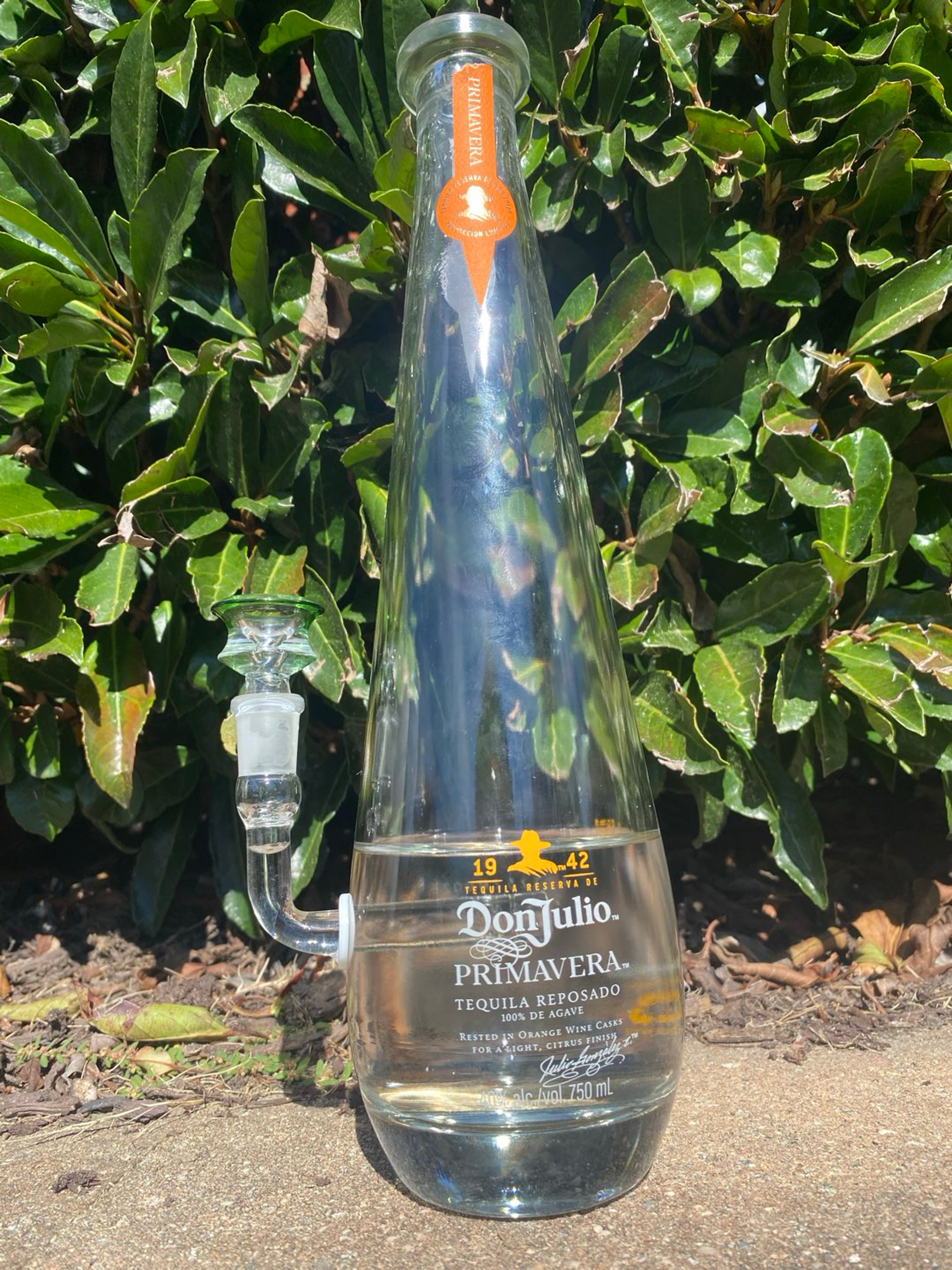 Preview pic of Don Julio 1942 Primavera Upcycled Glass Bottle Bong