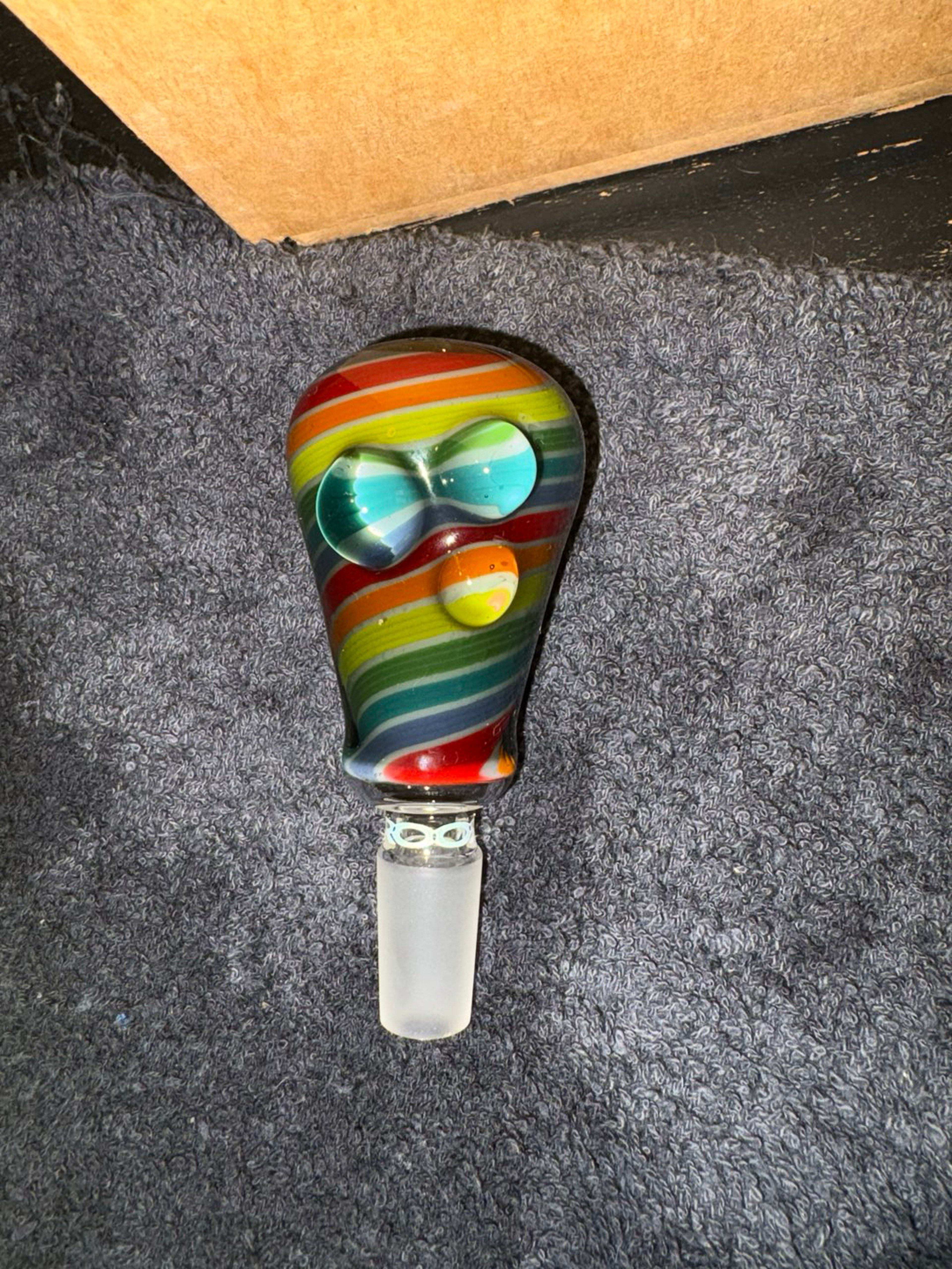 Preview pic of ROOR Tech Worked 14mm Slide – Rainbow Wig-Wag – American Made