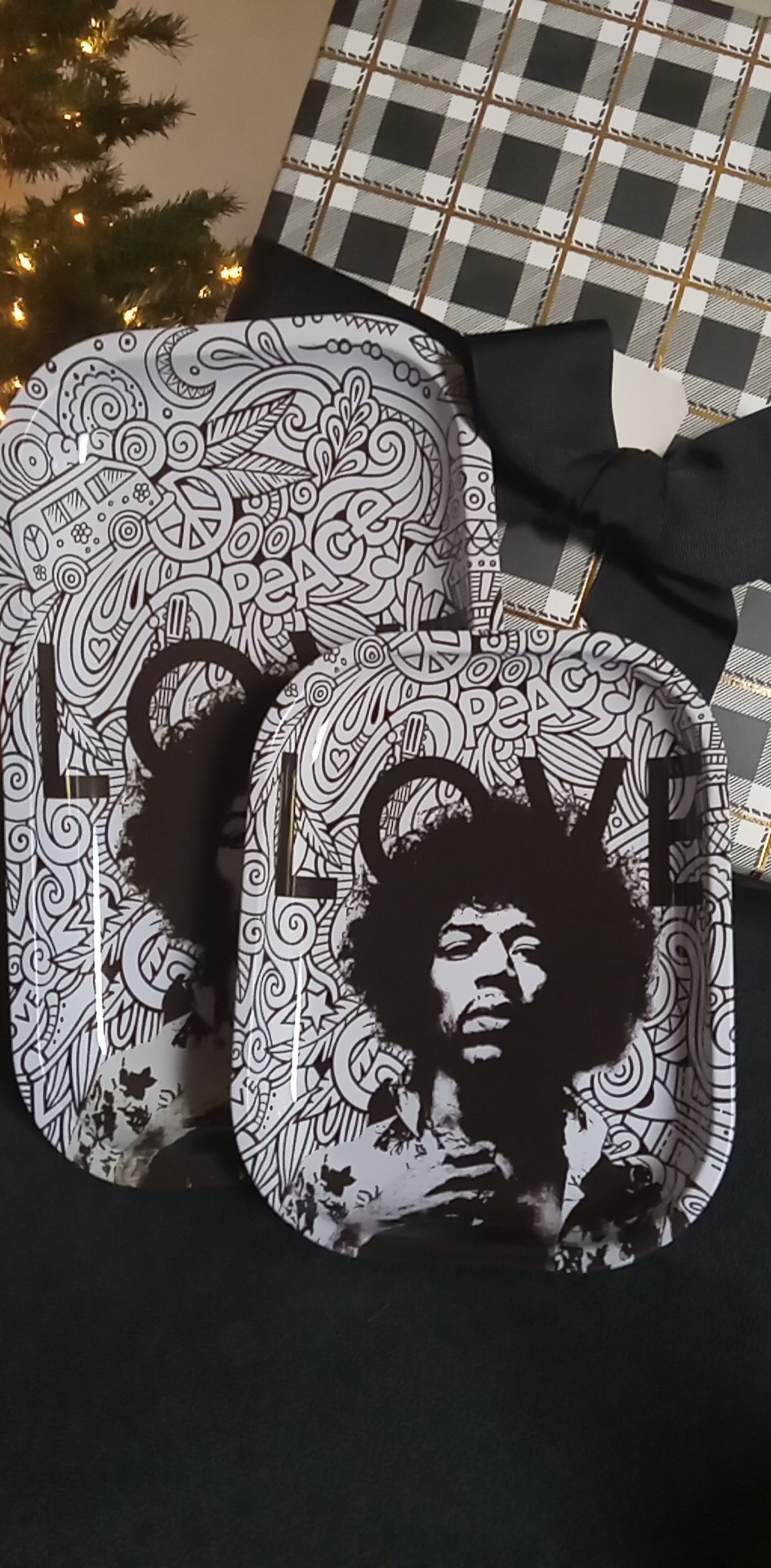2-PCE. JIMMIE HENDRIX ROLLING TRAY SET/COMBO image 0