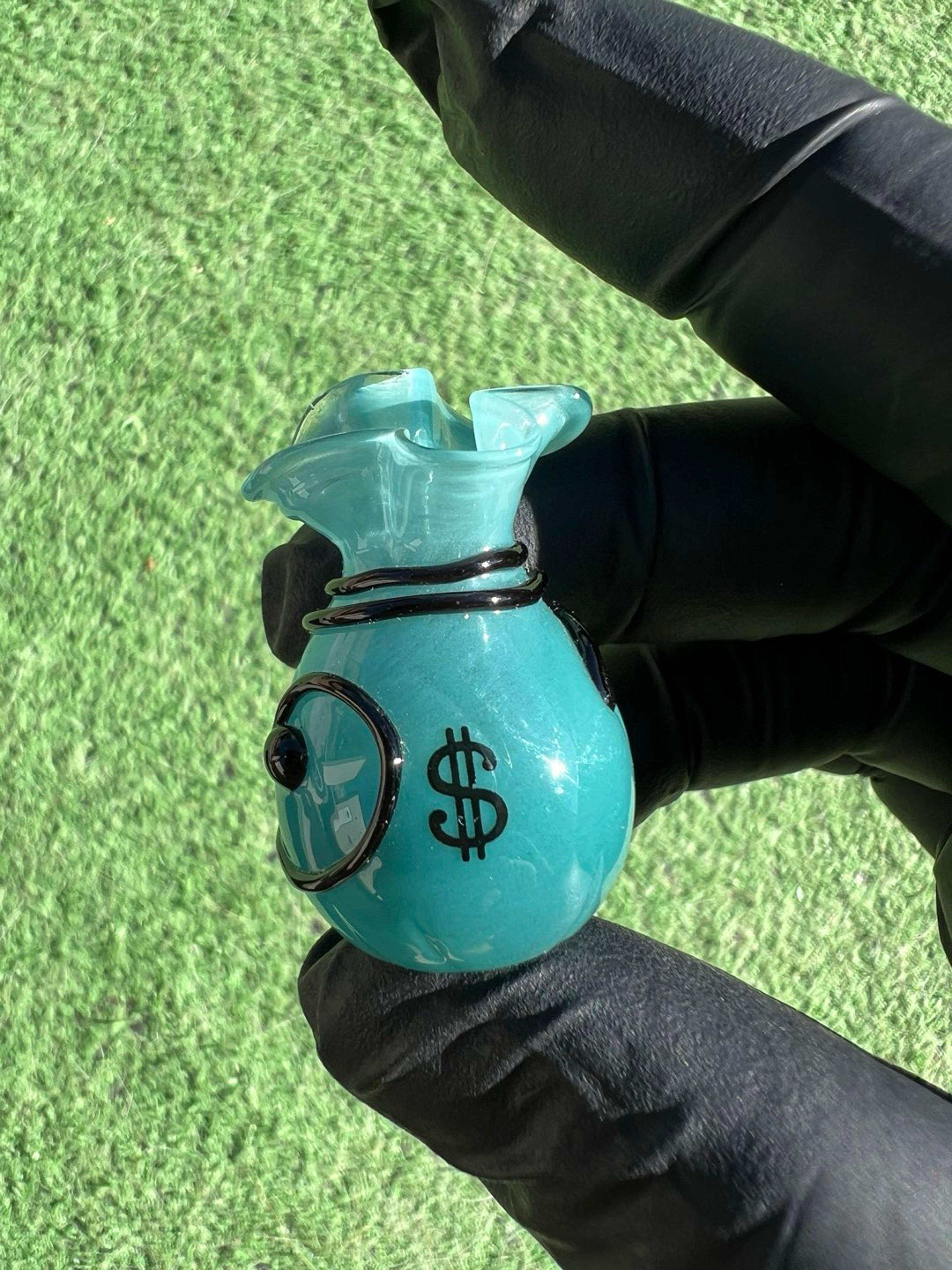 Preview pic of @justanotherglassblower JAG Agua Azul Money Bag