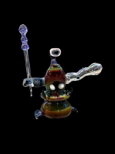 Preview pic of 5.5” One Eyed Monster Rig by Chaotic Symmetry Glass