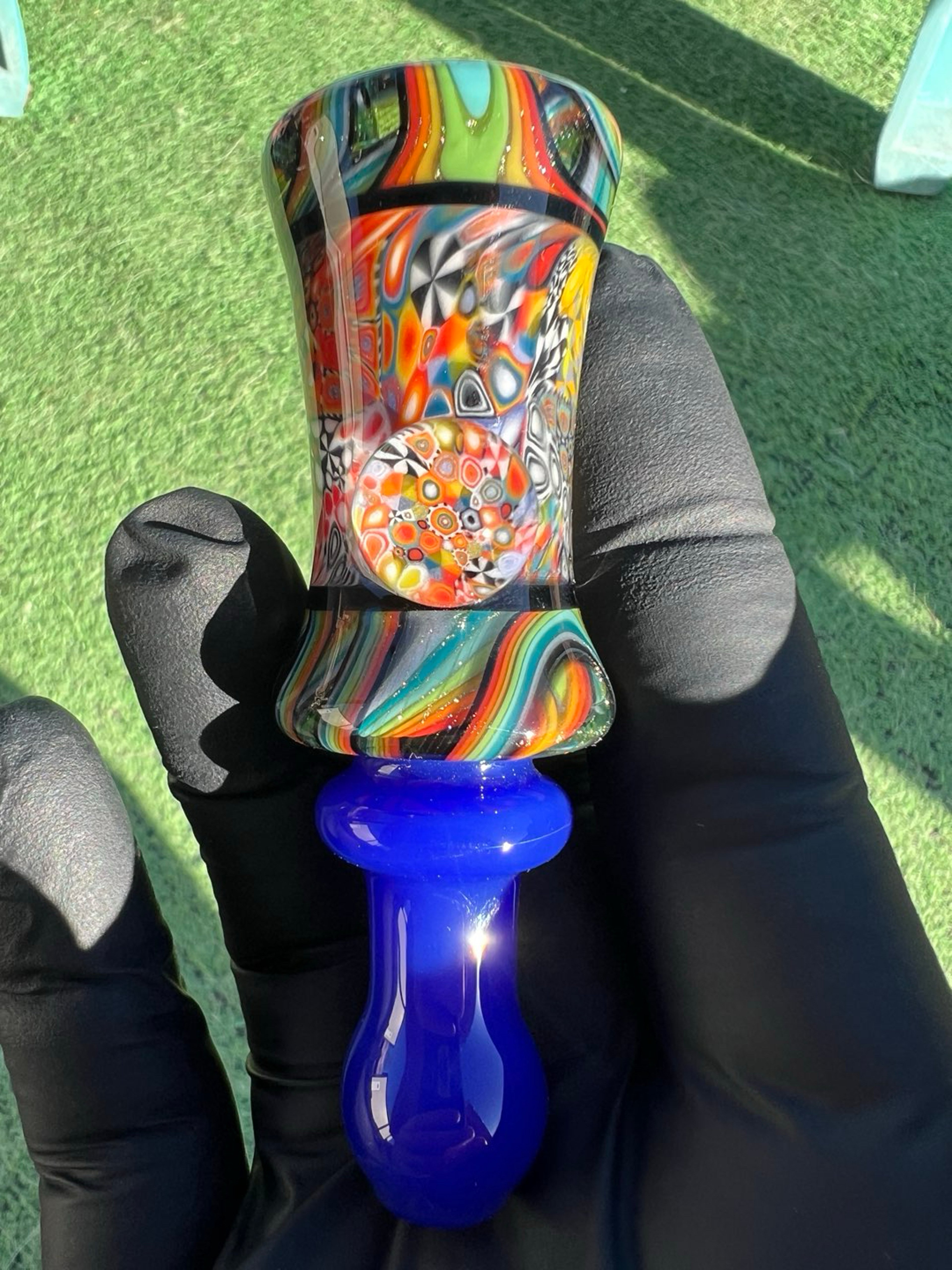 @upgradeglass X @reverendmorse Milli Slab UV Chillum (signed & dated) image 0