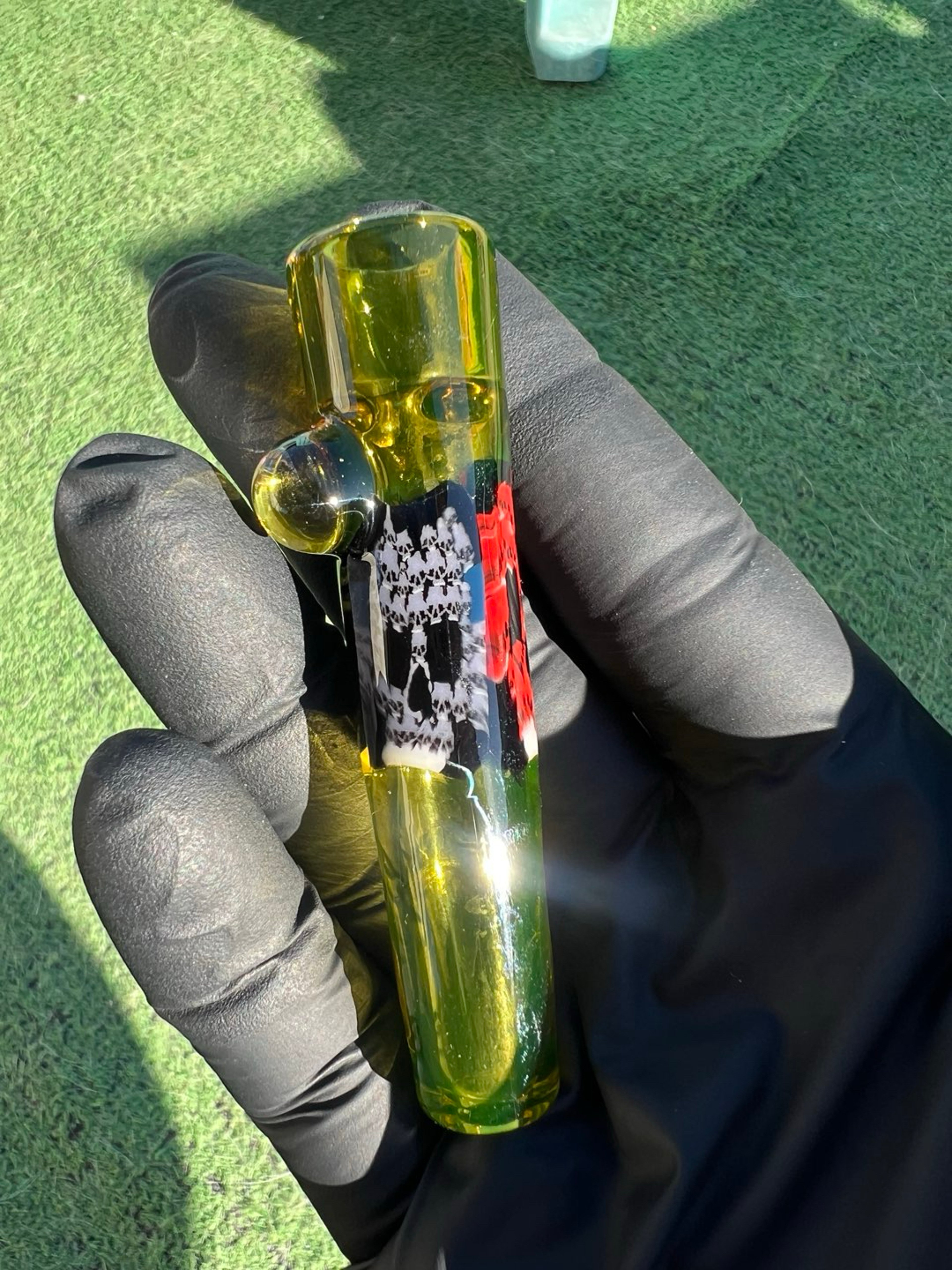 @crunklestein Skull Milli Allusion UV Chillum image 0