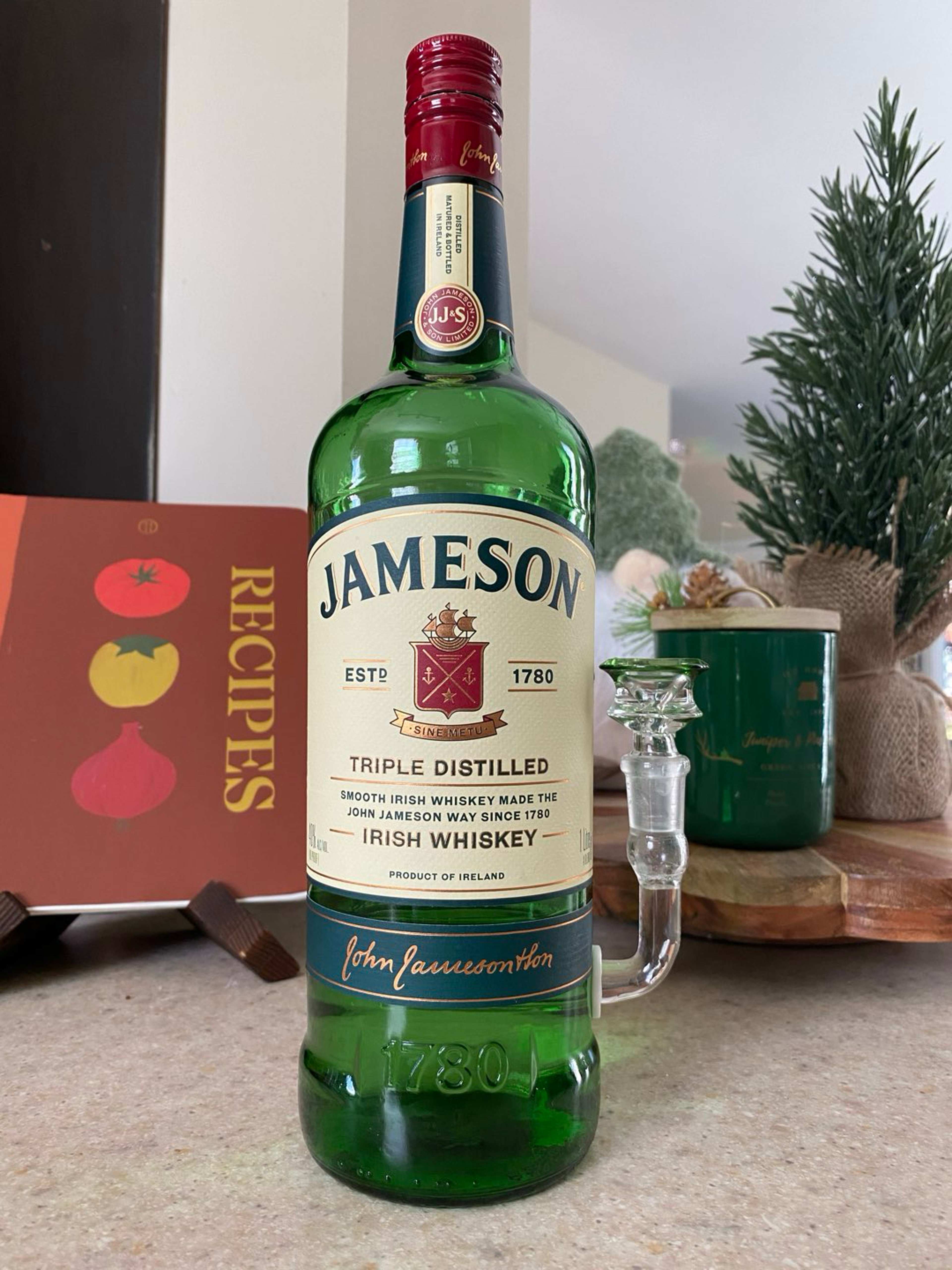 Jameson Irish Whiskey Bottle Bong image 0