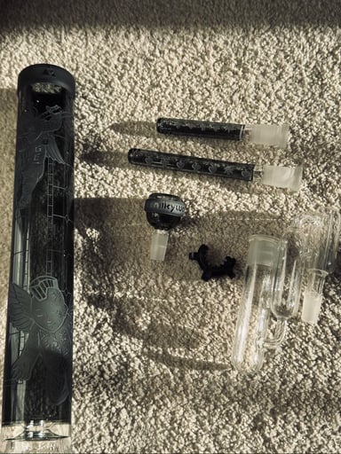 Preview pic of COMBO🔥18”THUGZ MANSION Milkyway Glass  Beaker/catcher Combo !  Function/quality NEVER USED BRAND NEW 🧐🔥