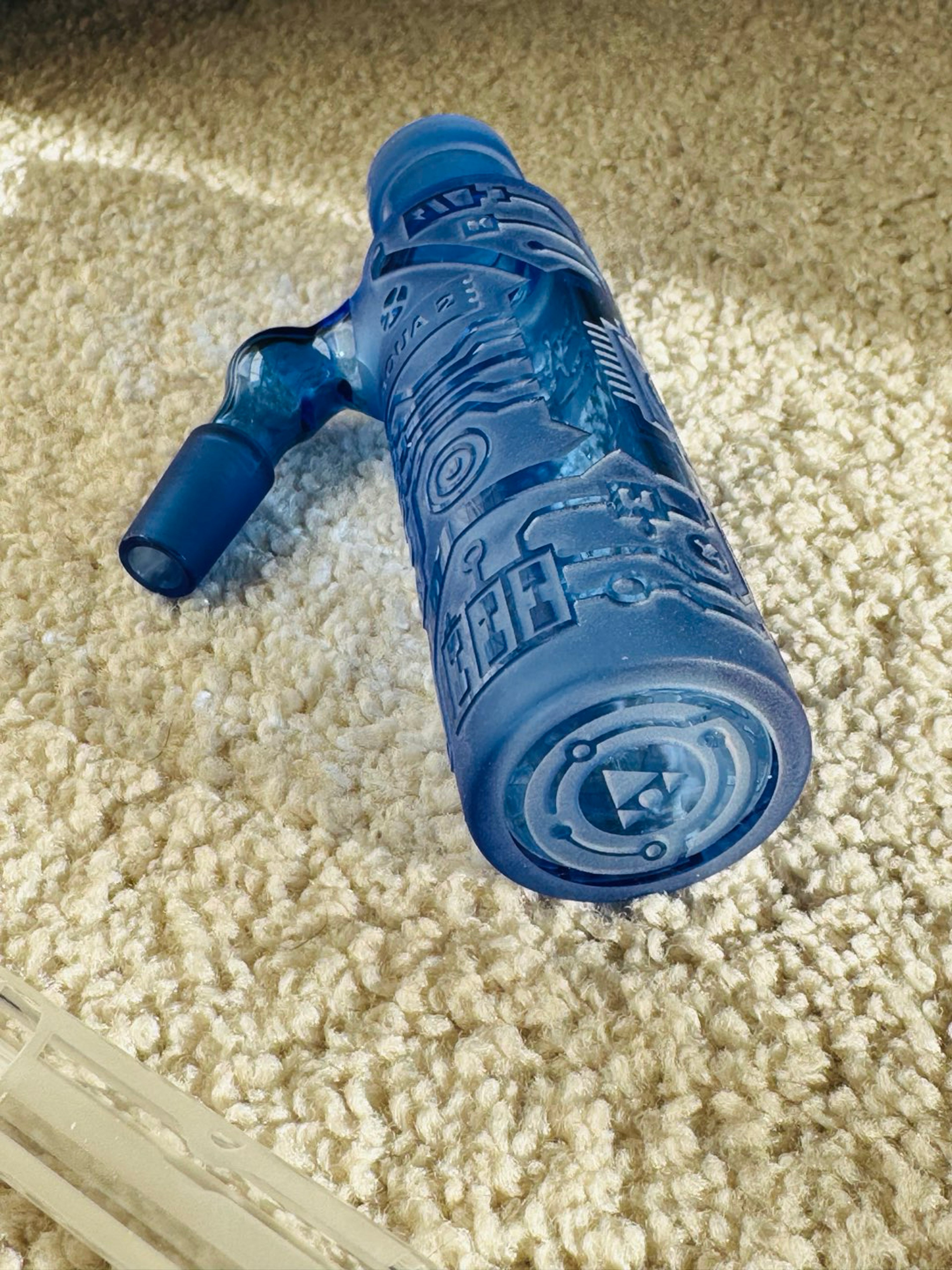 Preview pic of V2 Milky Way Glass 14/45  Wet Catcher Sandblasted/ Etched Circuit Board 14mm 45*