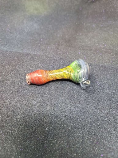 Preview pic of UK rainbow line worked spoon