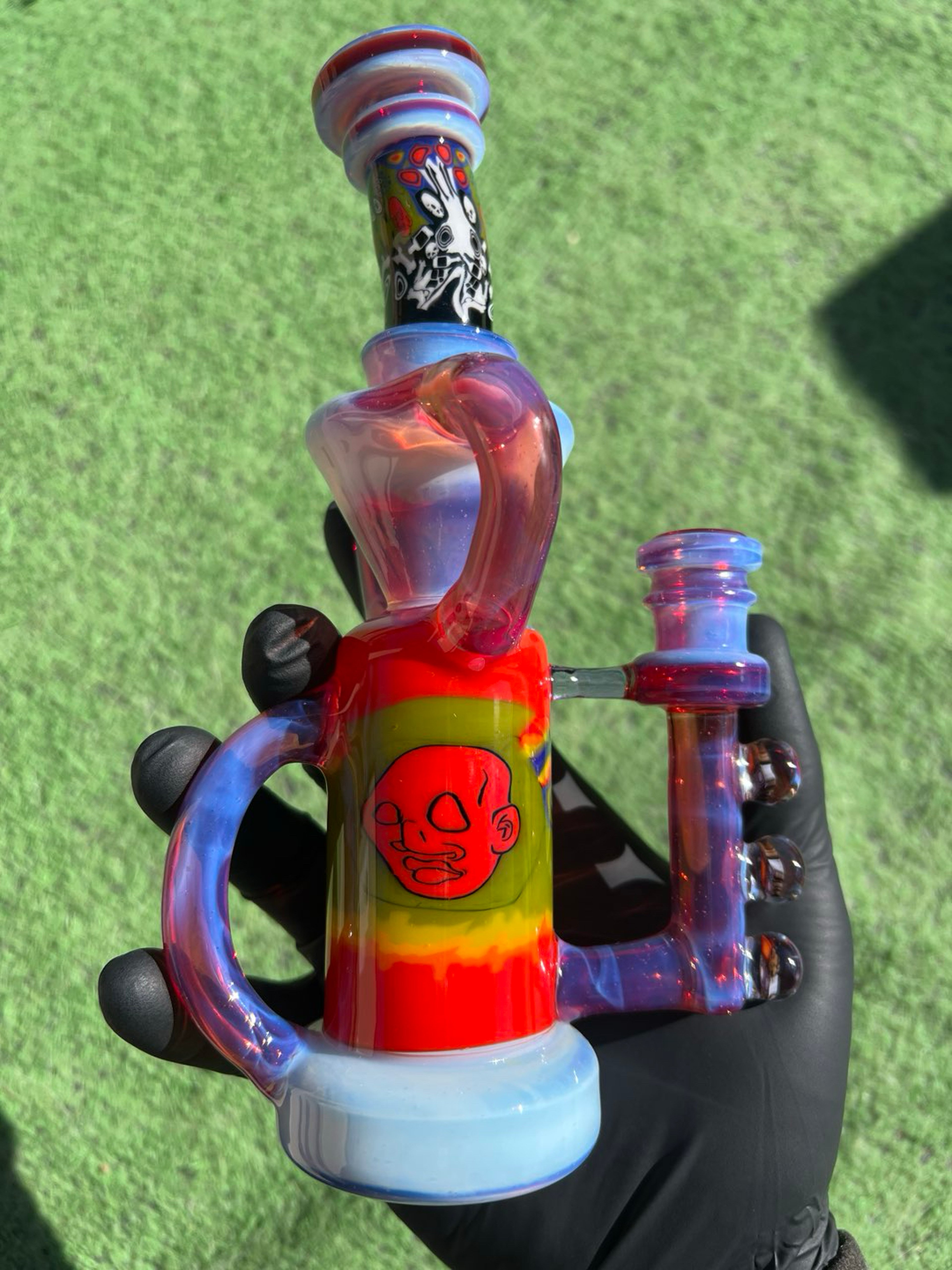 Preview pic of @mr.voorhees X @_groe_ X @dynamic_glass Milli Recycler 14mm 8.5in