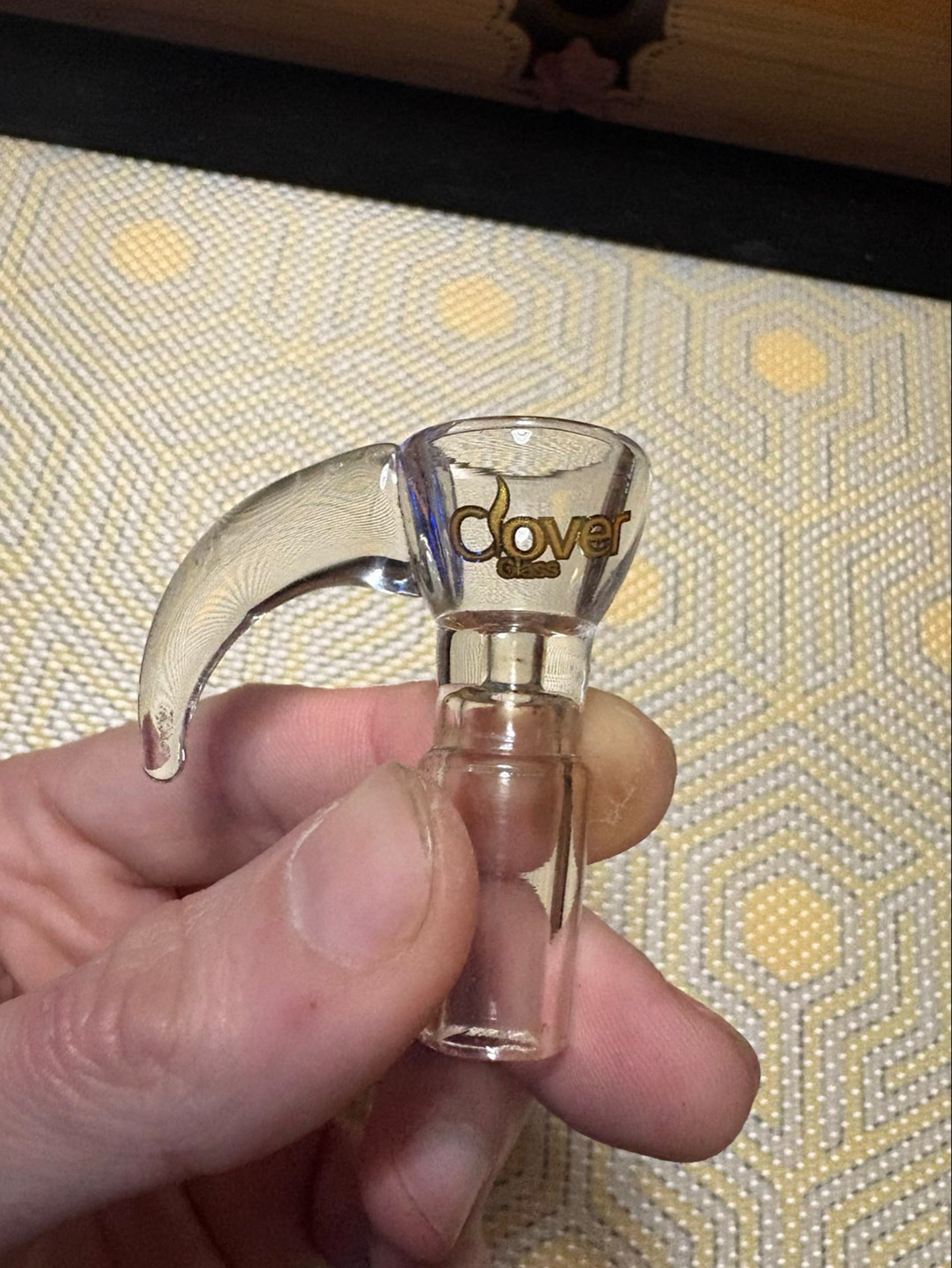 ☘️ CLOVER 14/1 Clear Slide with Massive Horn ☘️ image 0