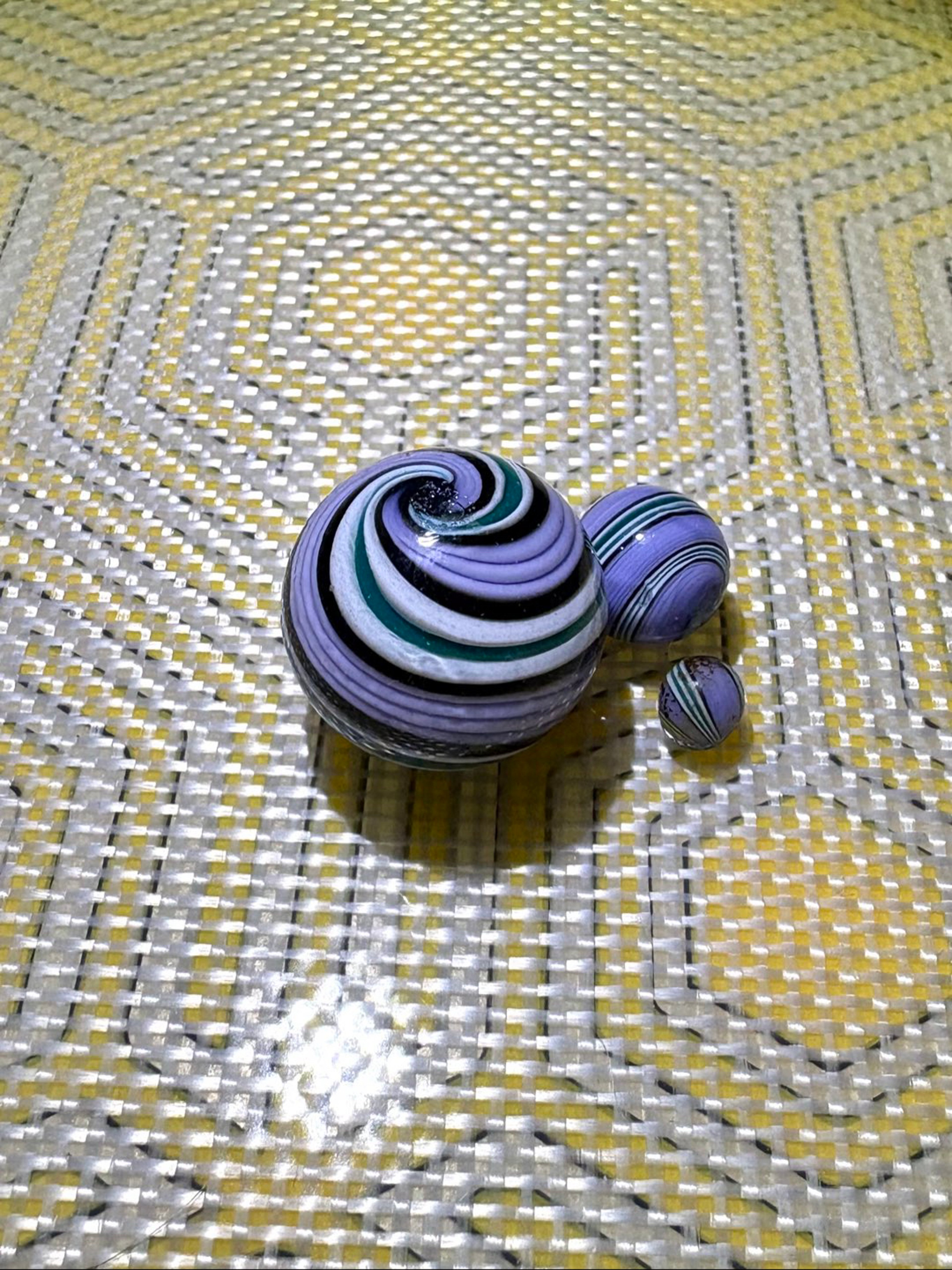 Commander Glass:🪻Purple Lilac Swirl 3pc Slurp Set🪻 image 0