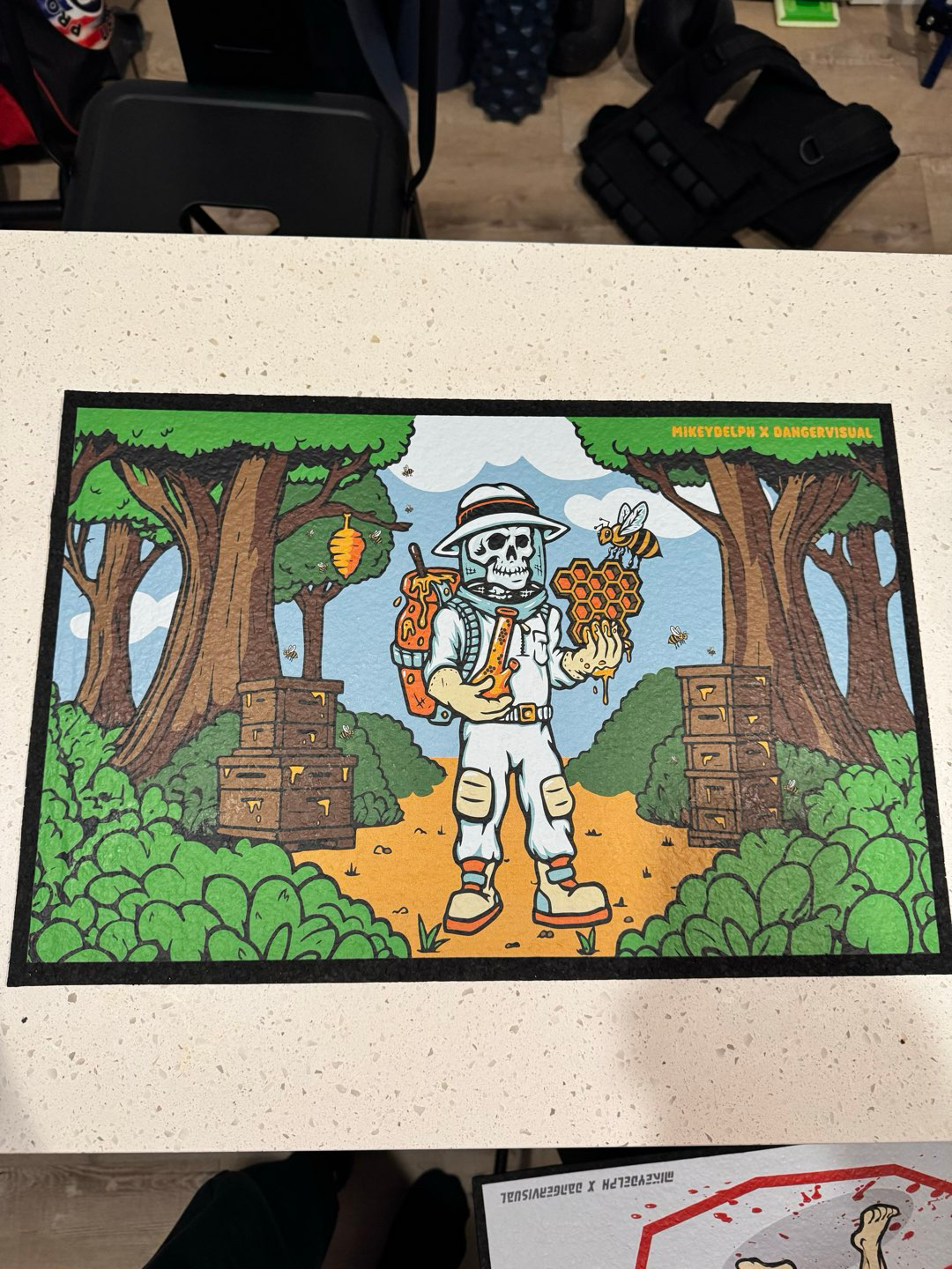 Mikeydelph bees in the trap moodmat image 0