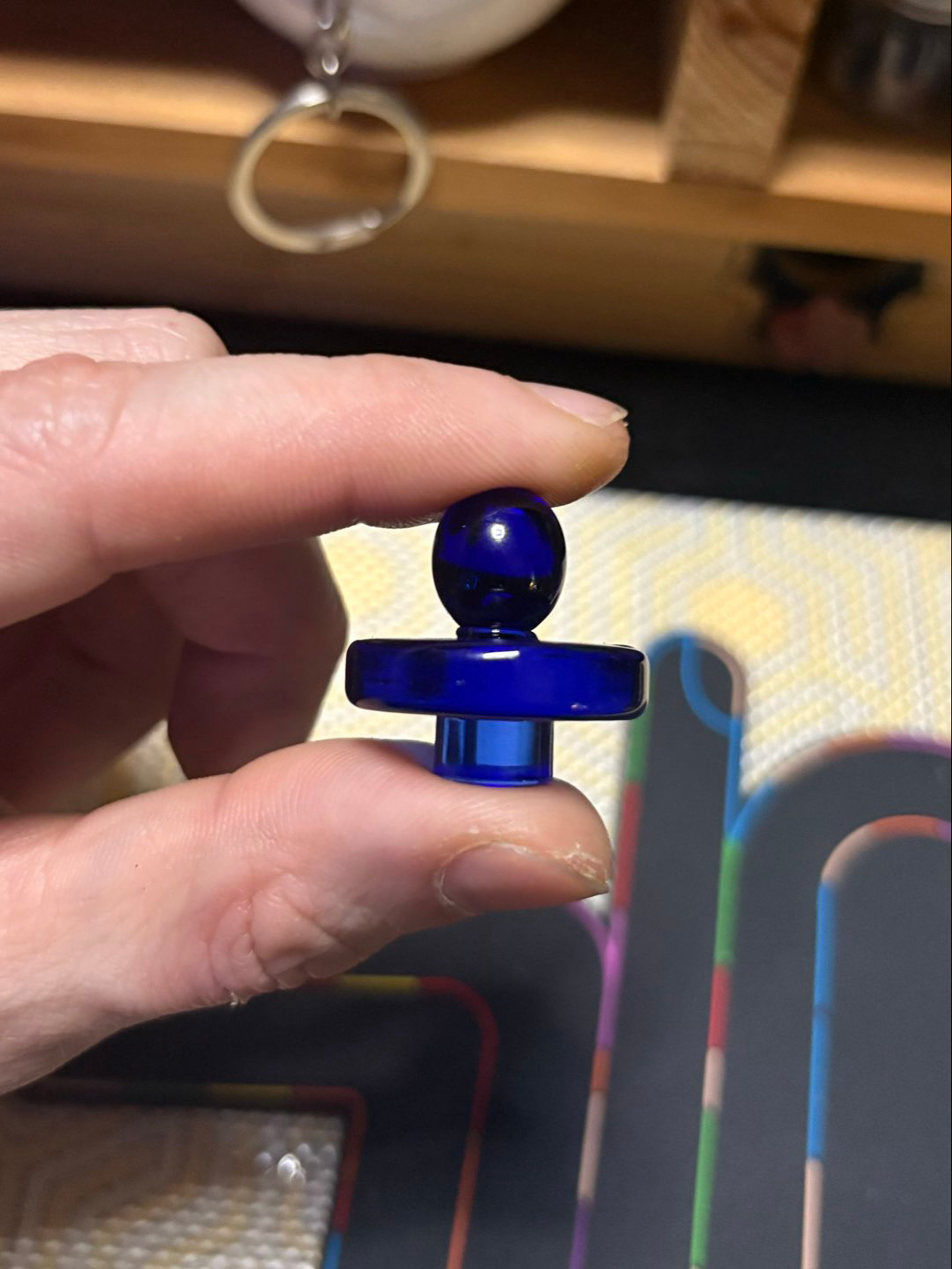 *NO RESERVE* 🦋 Blue Control Tower Flat Cap 🦋 image 0