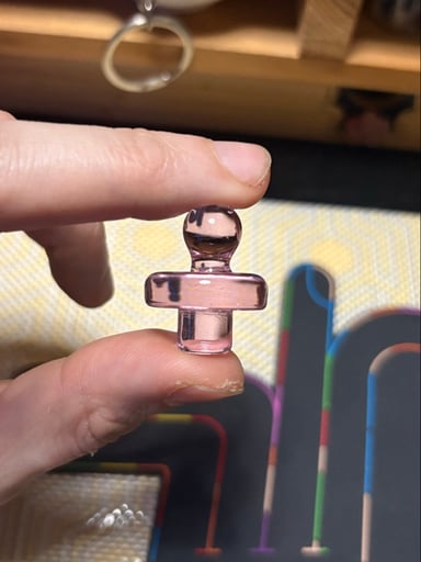 Preview pic of *NO RESERVE* 🌸 Pink Control Tower Flat Cap 🌸