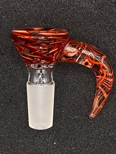Preview pic of 14mm Rewig Glass Bowl Slide – 4 Hole by CW Glass Art