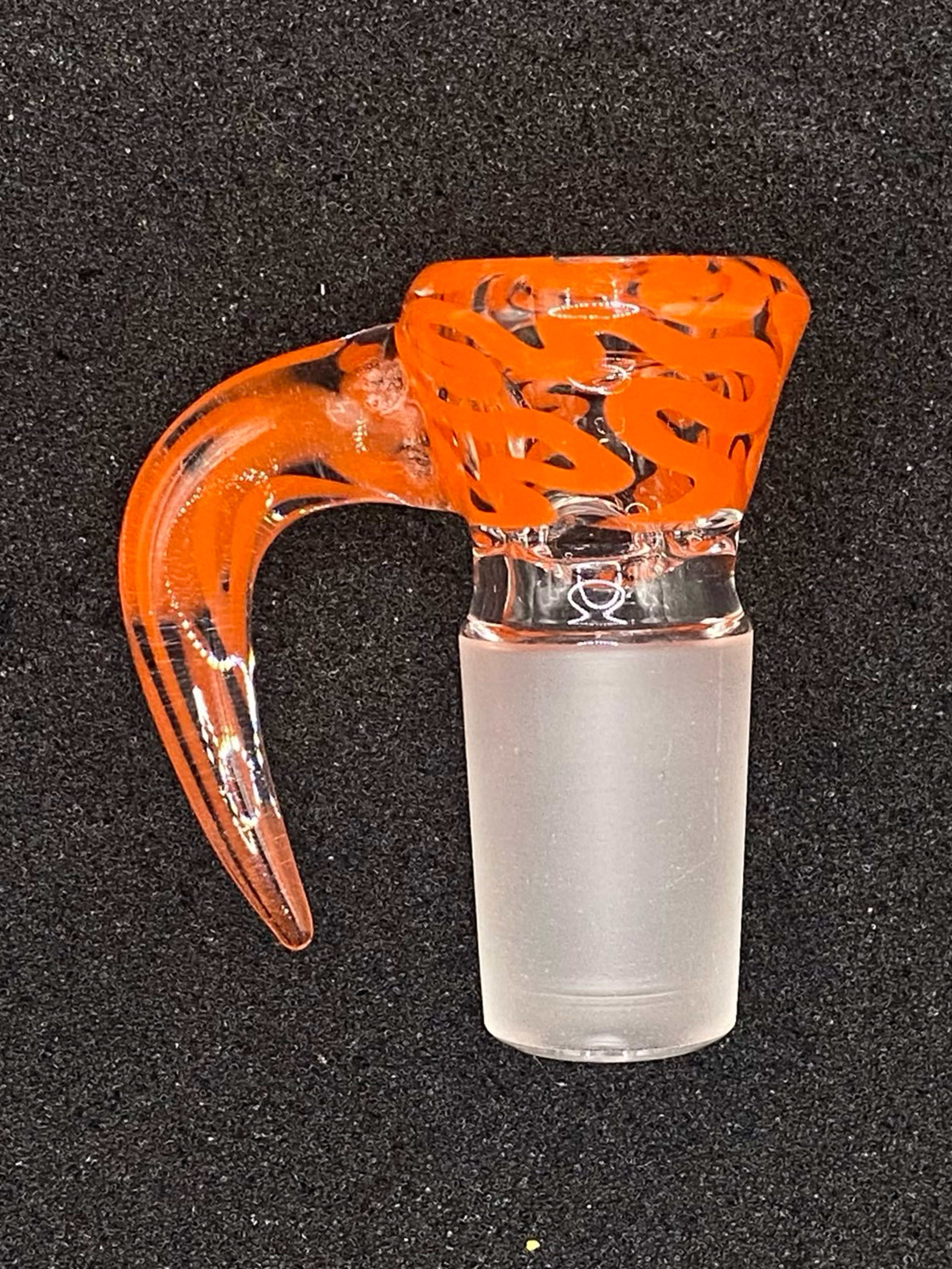 18mm Scribble Tech Glass Bowl Slide – 4 Hole by CW Glass Art image 0