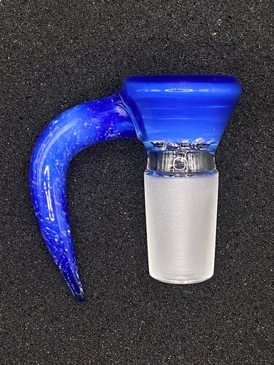 Preview pic of 18mm Glass Bowl Slide – 4 Hole by CW Glass Art