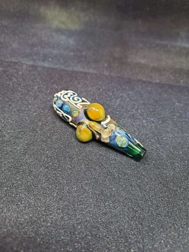 Preview pic of Fumed Tribal head spoon