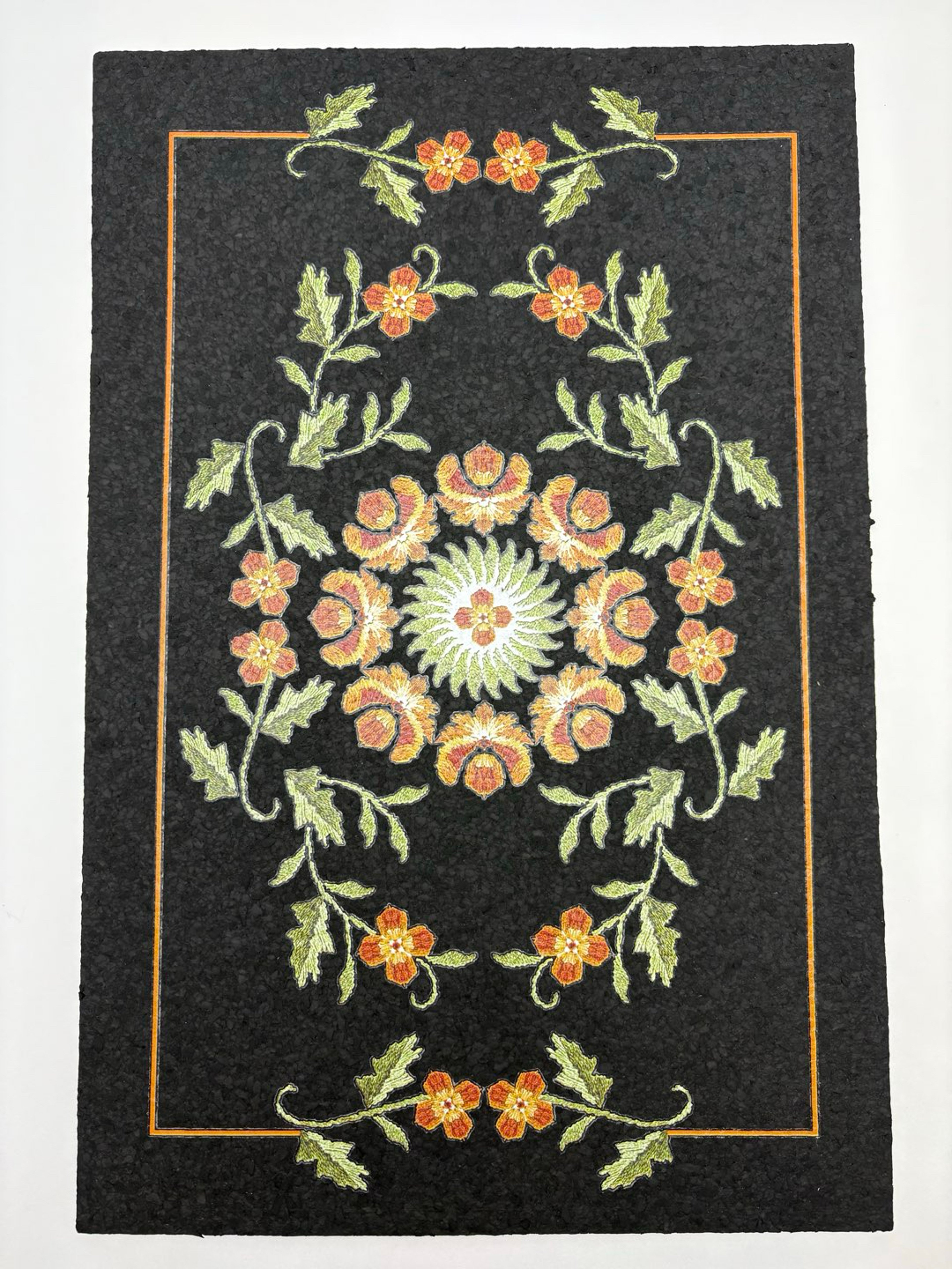 Preview pic of Orange Flower Moodmat Slab