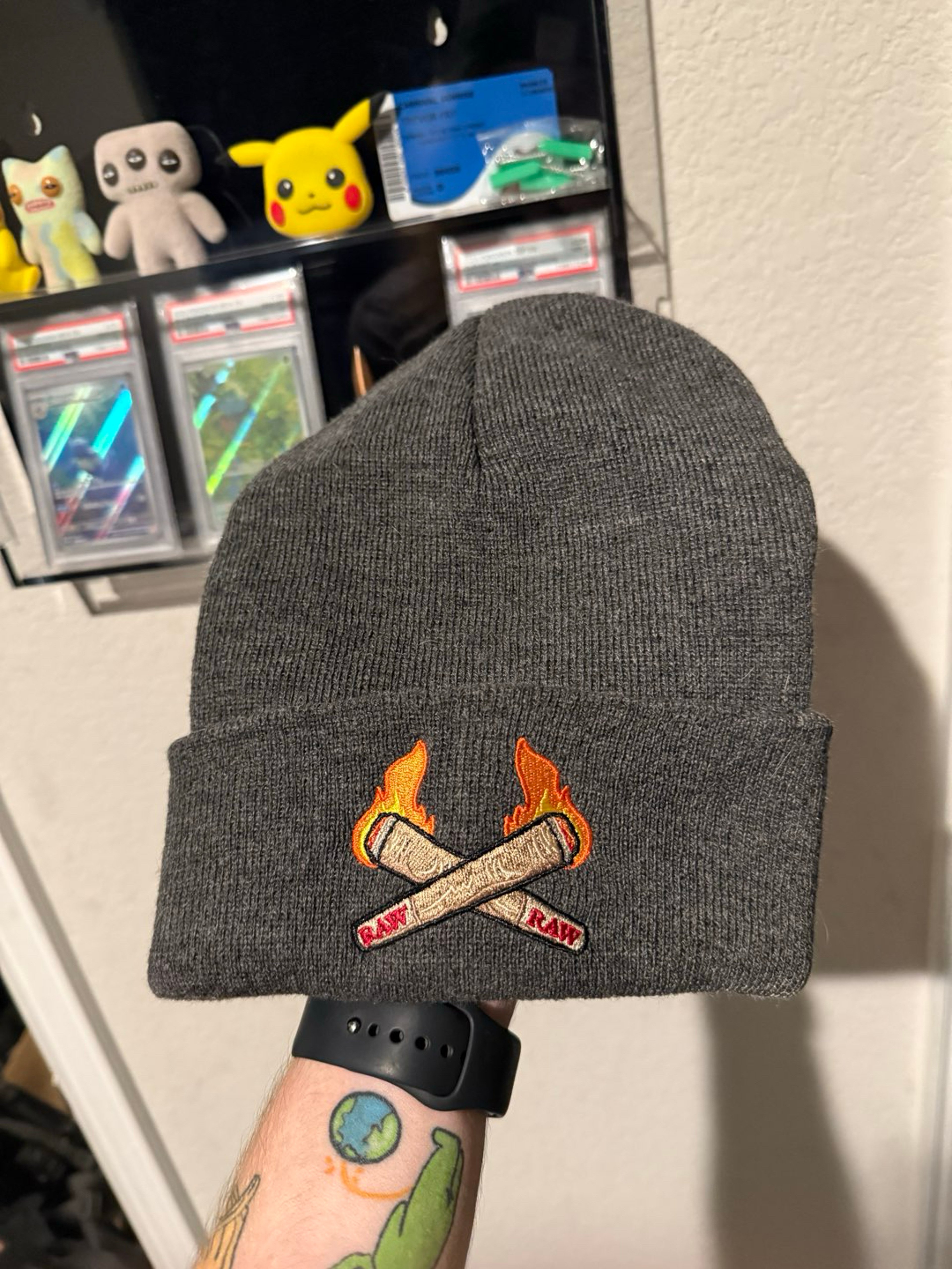 Gray RAW Beanie image 0