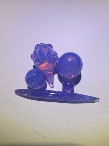 Preview pic of 💎💜 Purple Neo-Opal 5pc Slurp Set. 1 of 1 💜💎