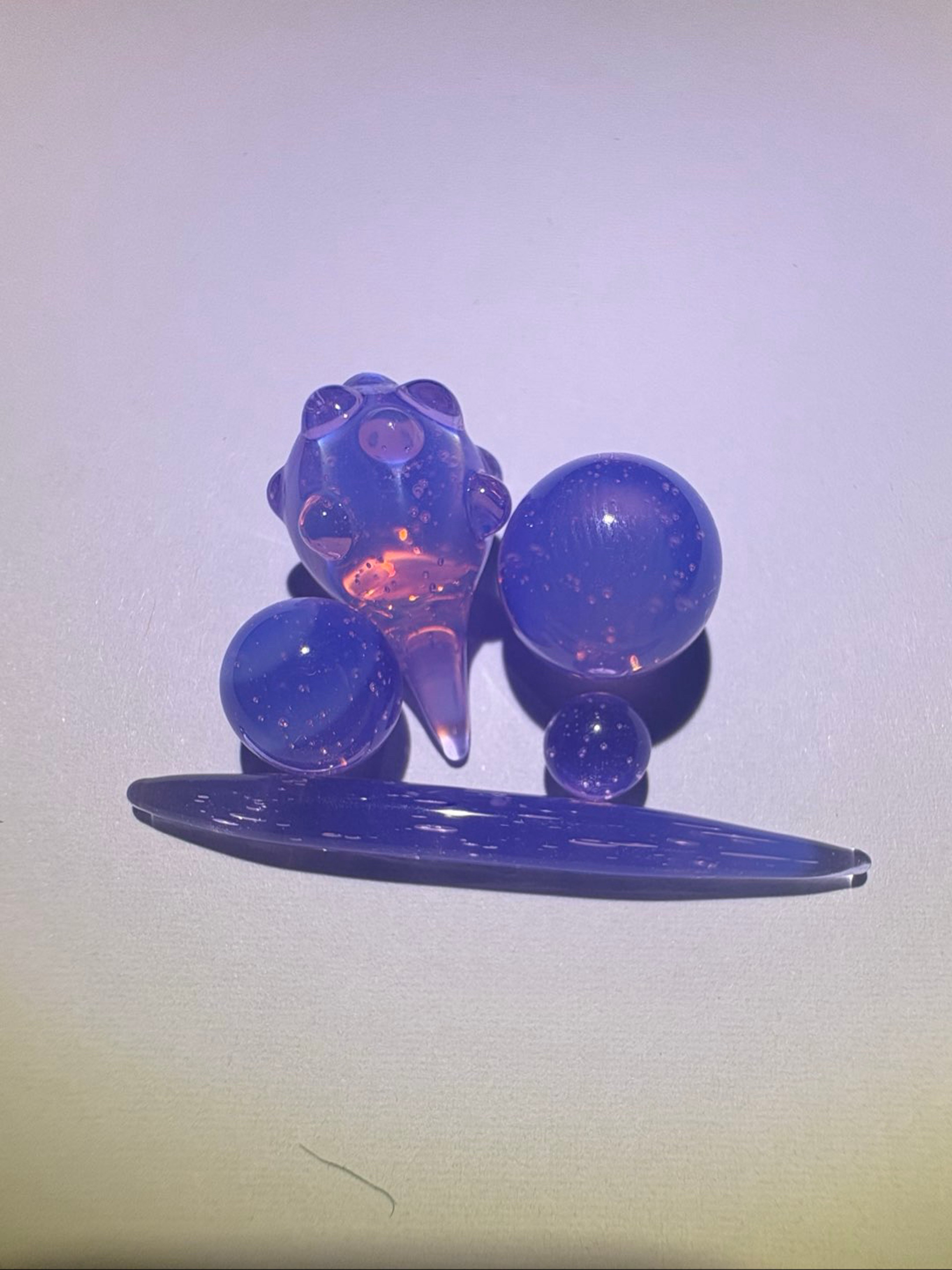 Preview pic of 💎💜 Purple Neo-Opal 5pc Slurp Set. 1 of 1 💜💎