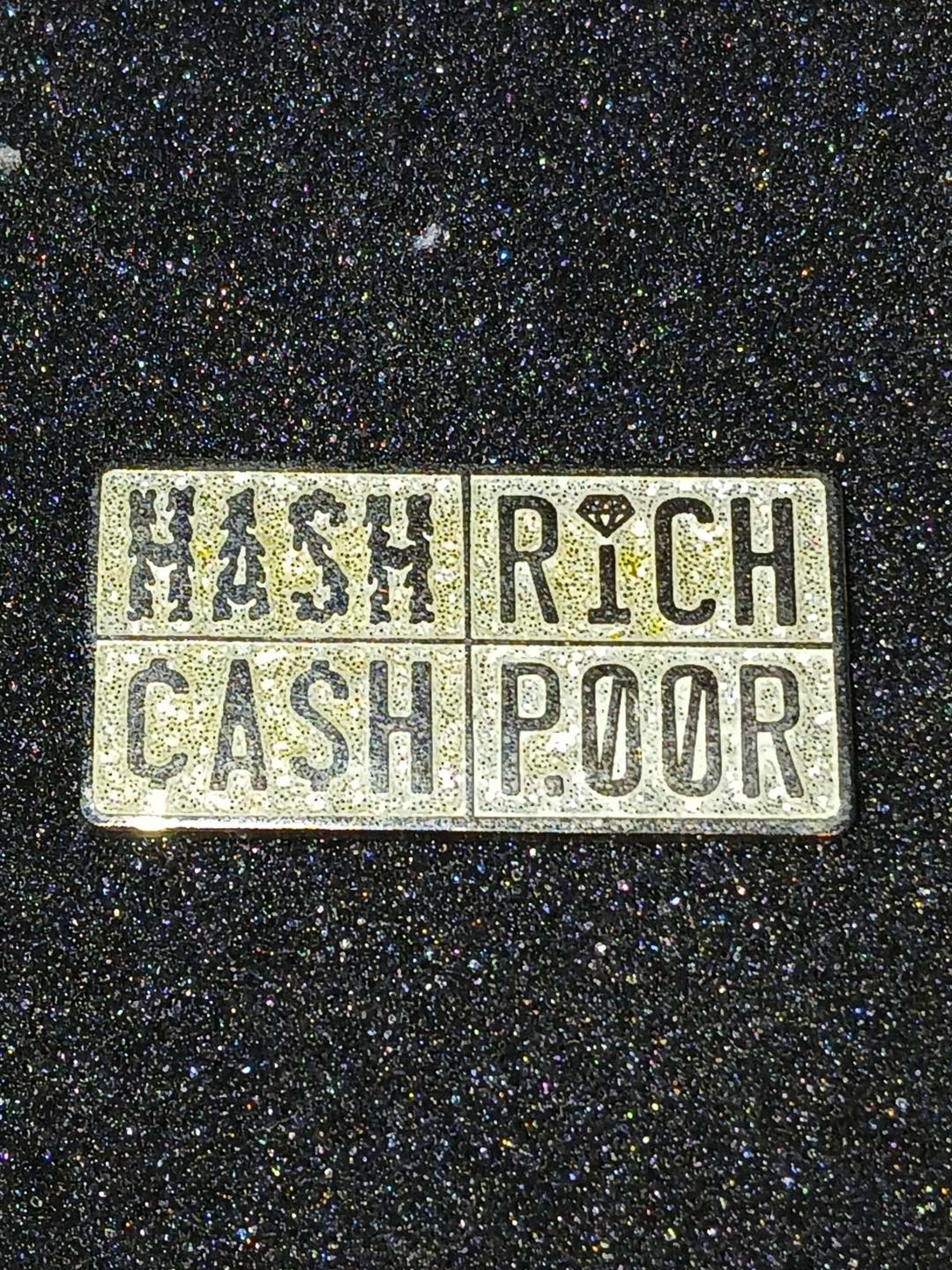 Hash, Cash, Rich, Poor Hatpin image 0
