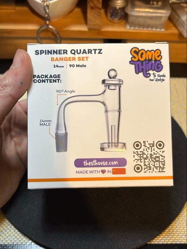 Preview pic of *SOMETHING* Spinner Quartz Pillar Banger Set 🔥