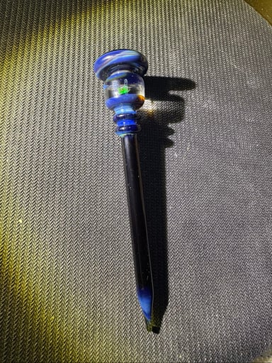 Preview pic of *Phan-E-Pak* 🎆🦋Blus Stardust,  Mdnight on top of black Encased Opal Dab Tool 🦋🎆