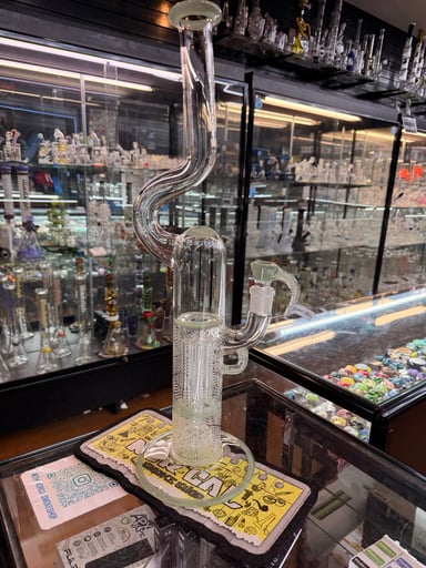 Preview pic of Sovereignty straight foot peyote pillar full accent ghosted mint with sandblasted body