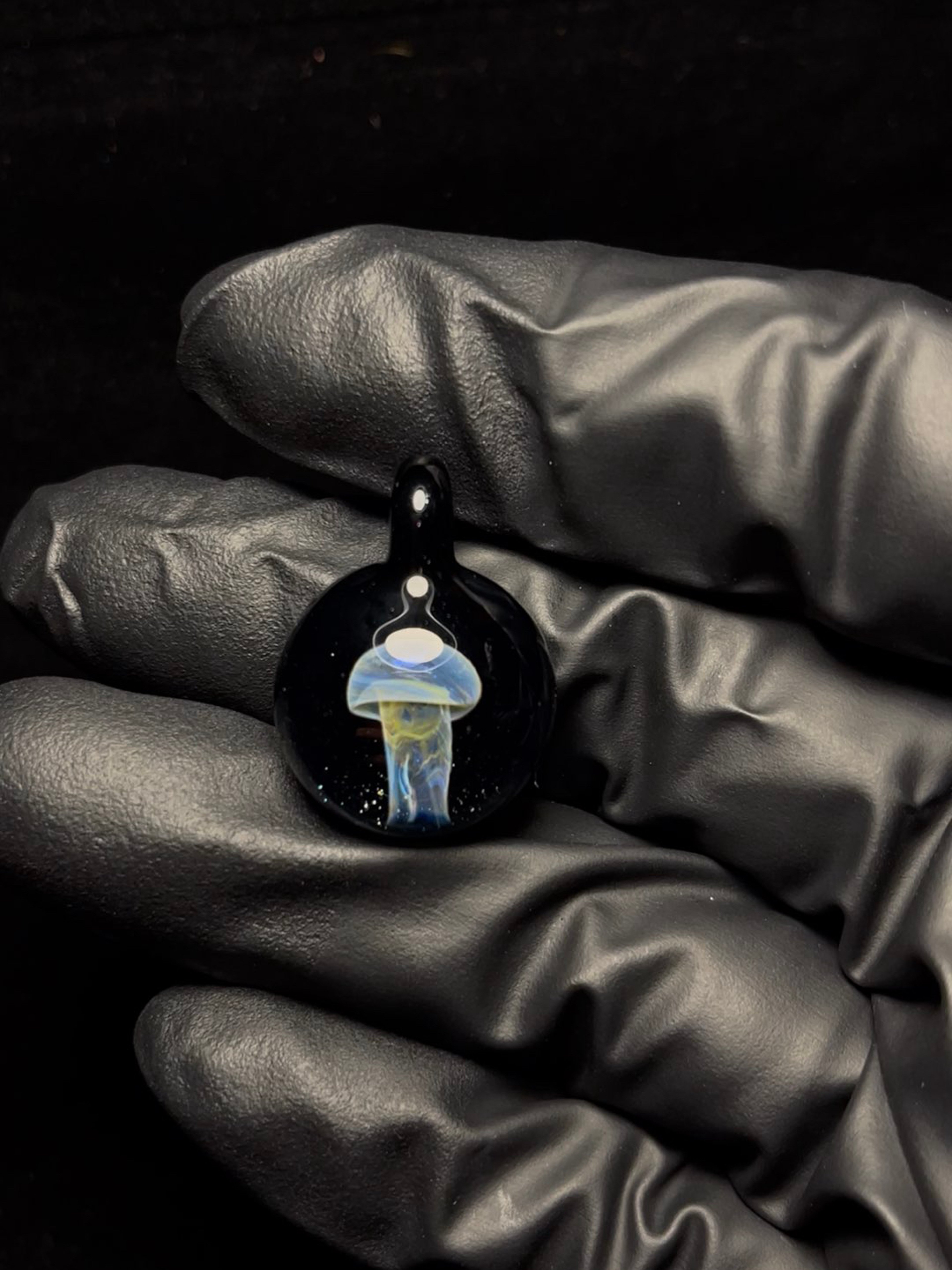 Preview pic of Silver fume Mushroom pendant