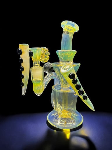Preview pic of 7.5” Color-Changing Art Glass Bong – 14mm Bowl Included | Model 23S-125