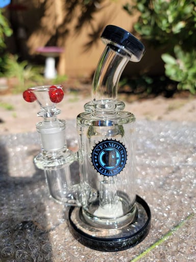 Preview pic of Infamous Glass Inycler Black 14mm Small Rig