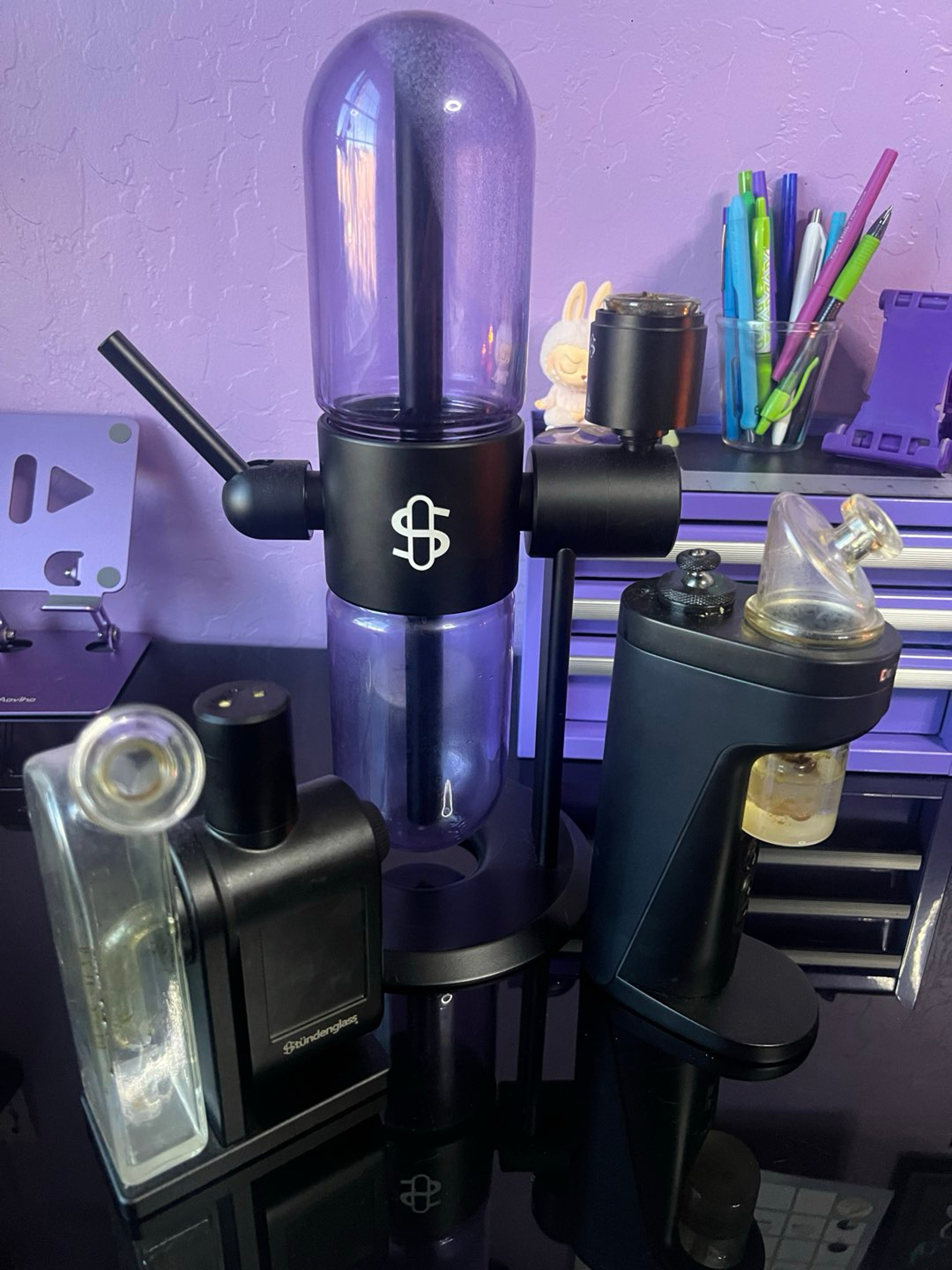 Stundenglass gravity bong + dab rig, dr dabber switch two image 0