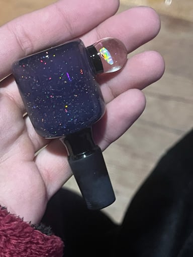 Preview pic of Boro Opal Purple Galaxy bowl slide 14mm