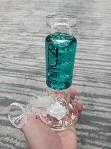 Preview pic of Nugg Life Micro Glycerin 'Freezer' Straight Tube Bong