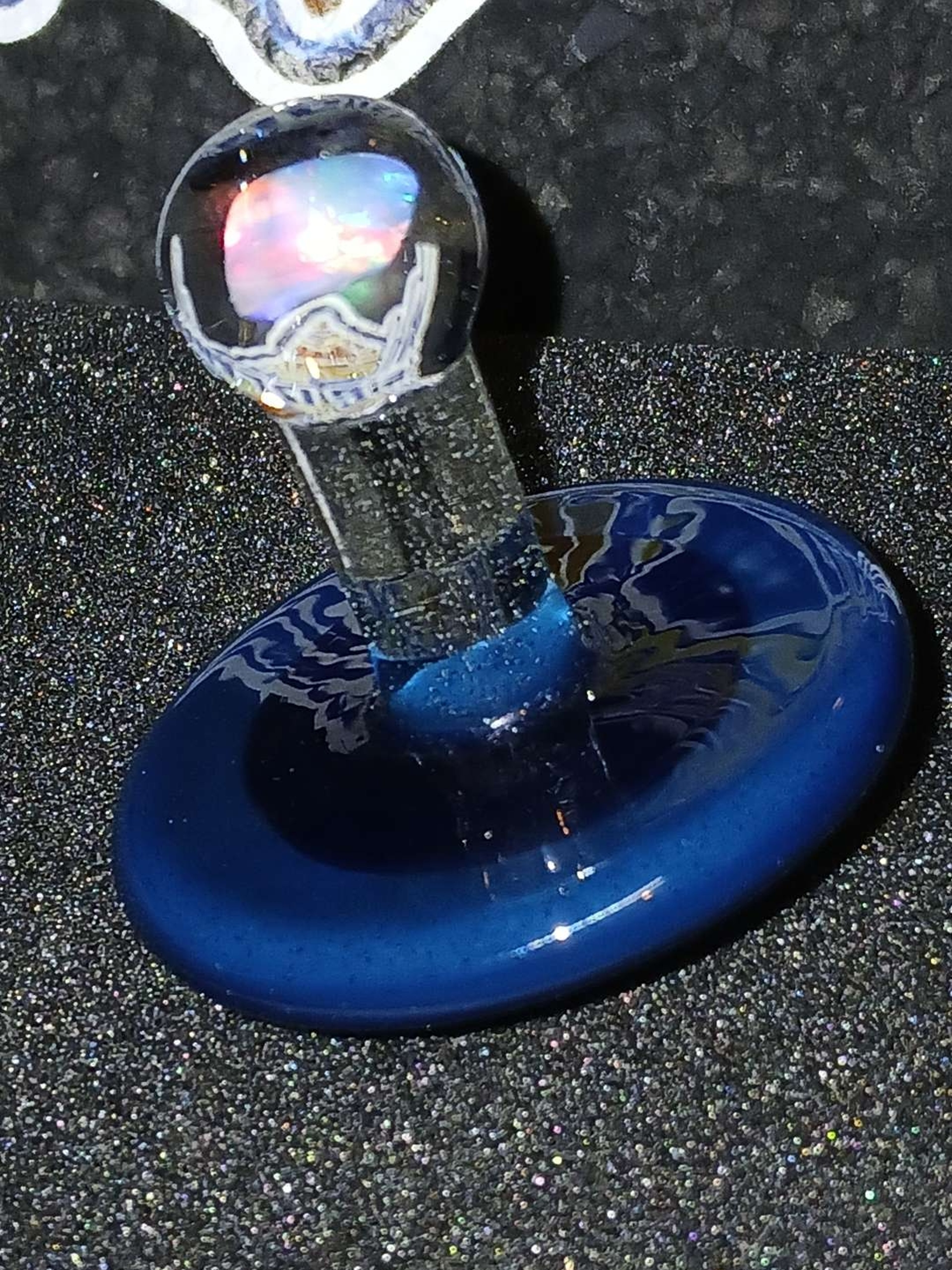 Huge Blu-V Carb Cap with a Fat Opal image 0