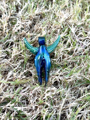 Preview pic of Ox Head Glass Pendant