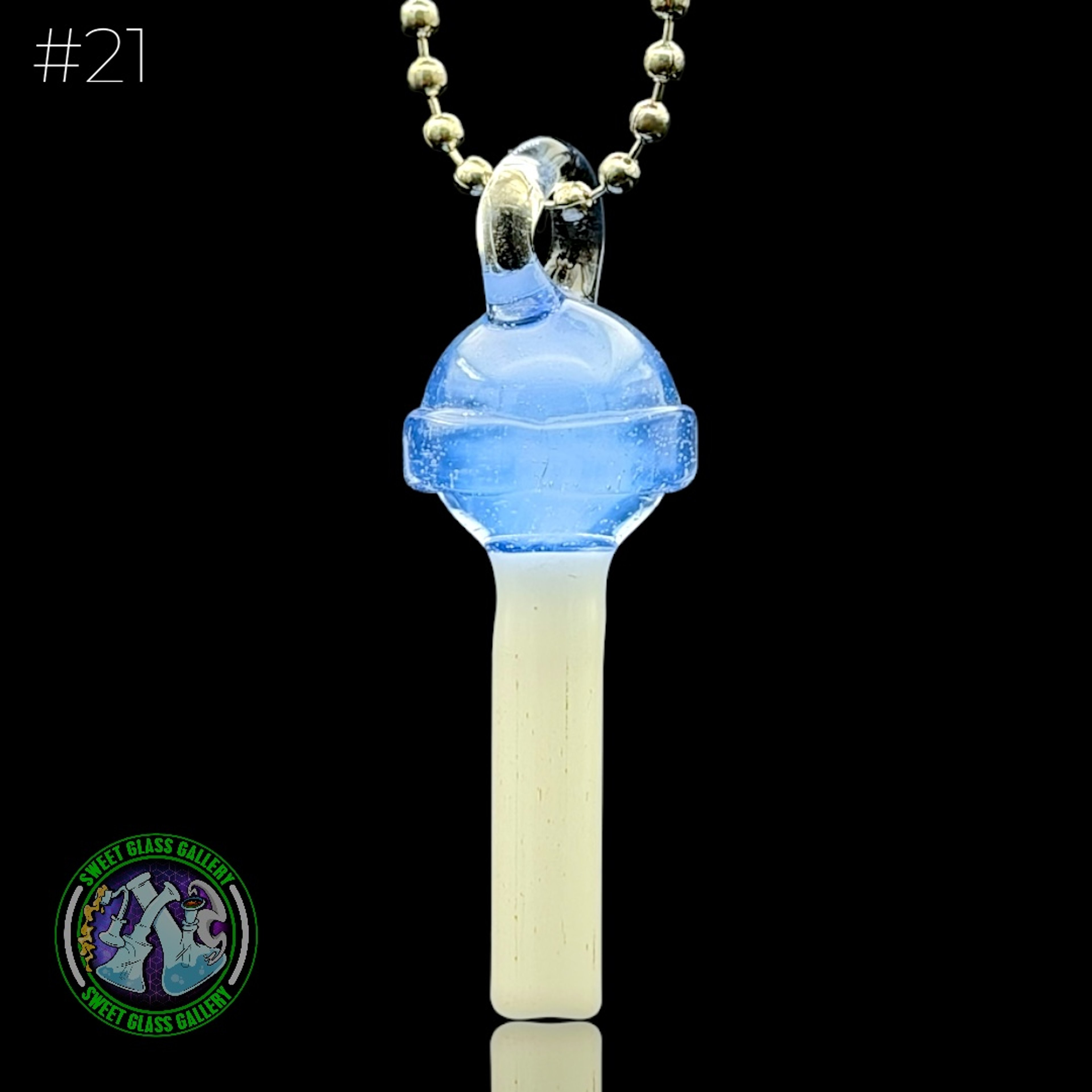 Emperial Glass - Pendant #21 - Lollipop image 0