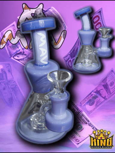 Preview pic of 💸 MAV GLASS – LAVENDER DROP BEAKER